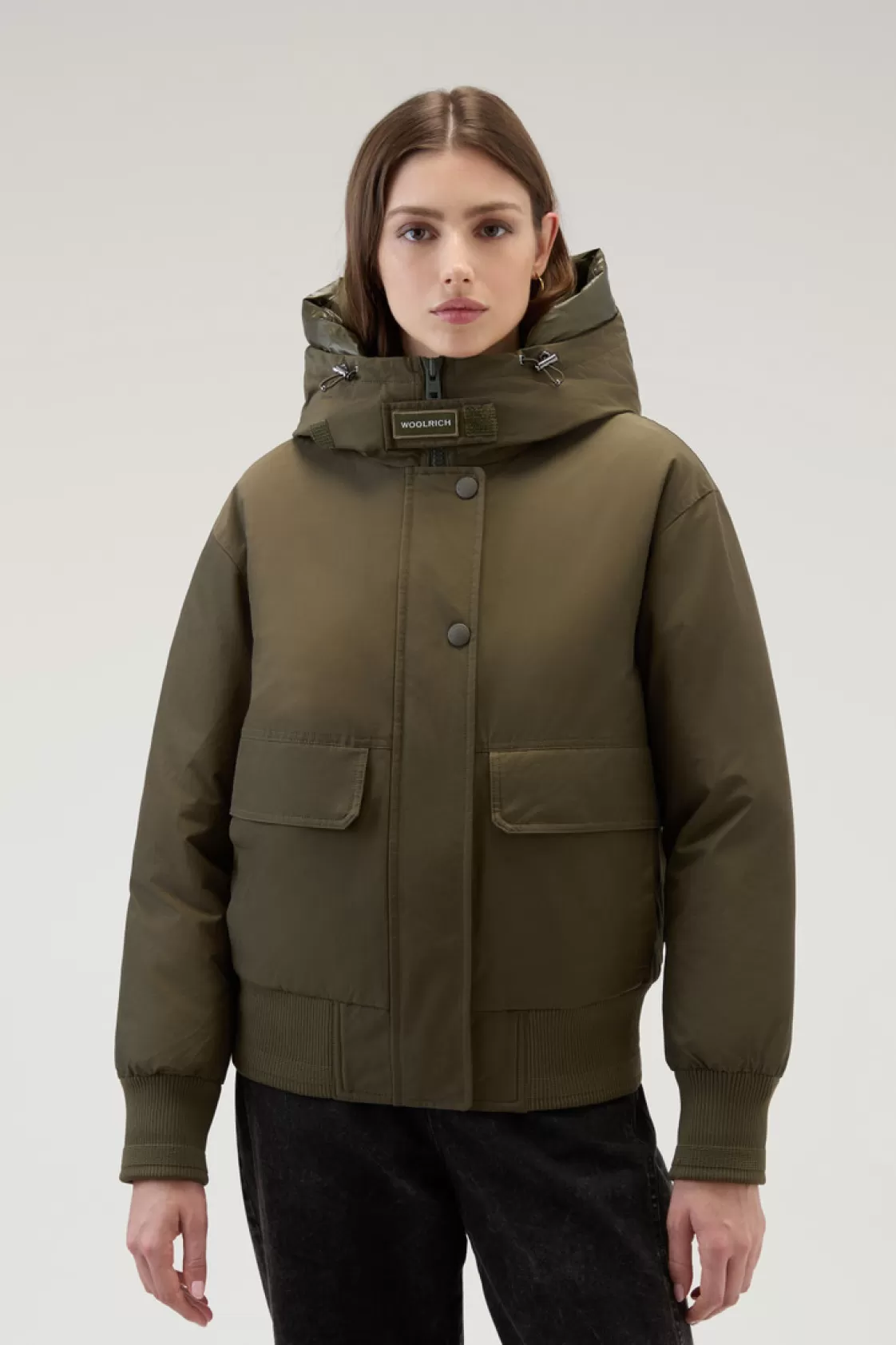 Bomber Jackets | Jackets>woolrich Arctic Bomber In Ramar Cloth Dark Green