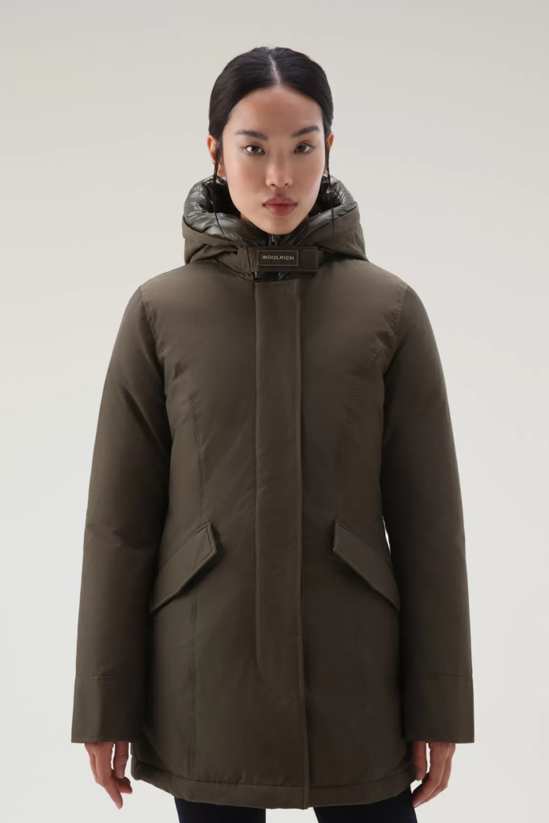 Parkas>woolrich Arctic Parka In Ramar Cloth Dark Green