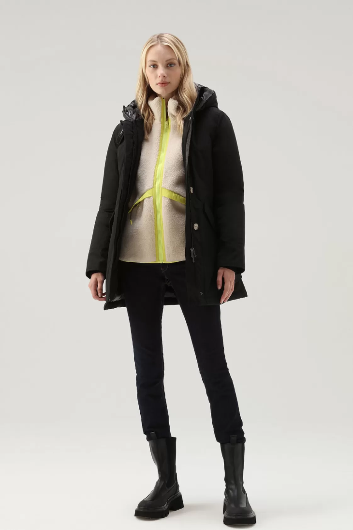 Parkas>woolrich Arctic Parka In Ramar Cloth Black