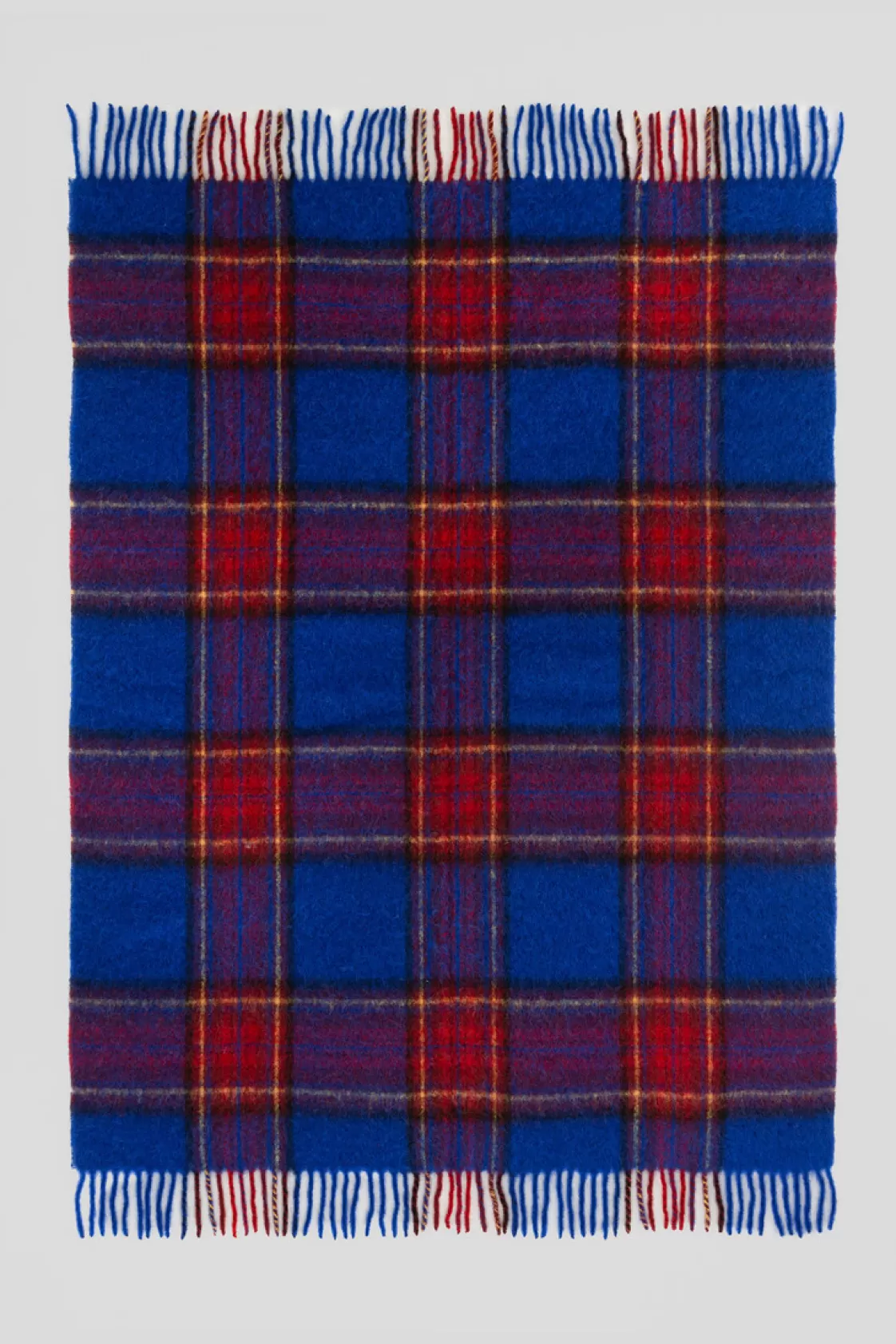 Blankets | Blankets>woolrich Blanket In An Alpaca, Mohair, And Wool Blend Royal