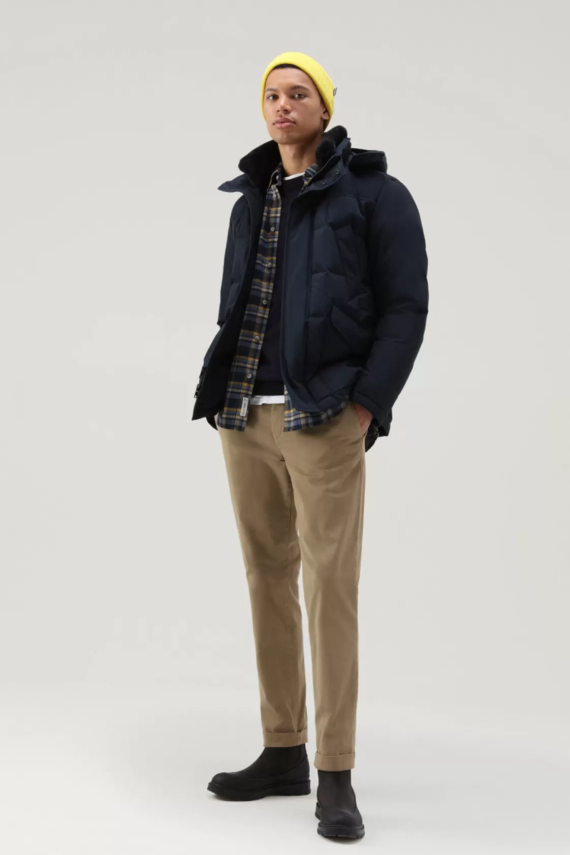 Jackets | Icons>woolrich Blizzard Field Jacket Melton Blue