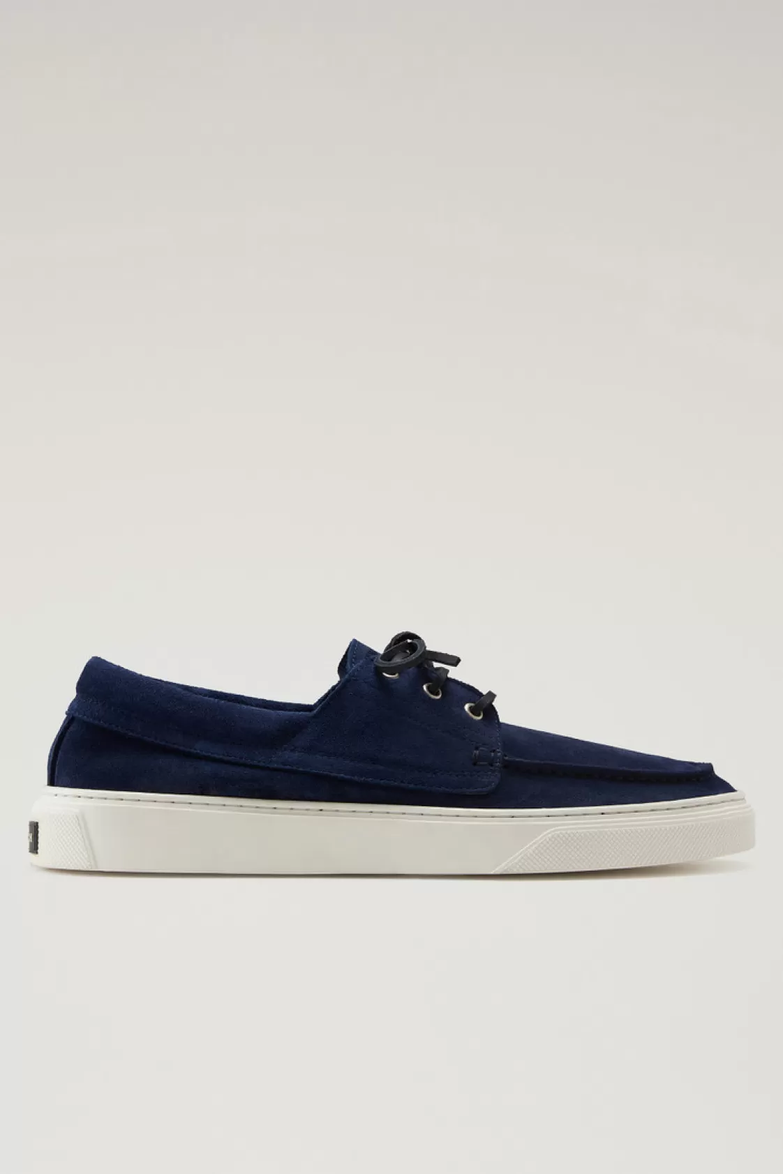 Boat Shoes & Sandals>woolrich Boat Shoes In Suede Leather Blue