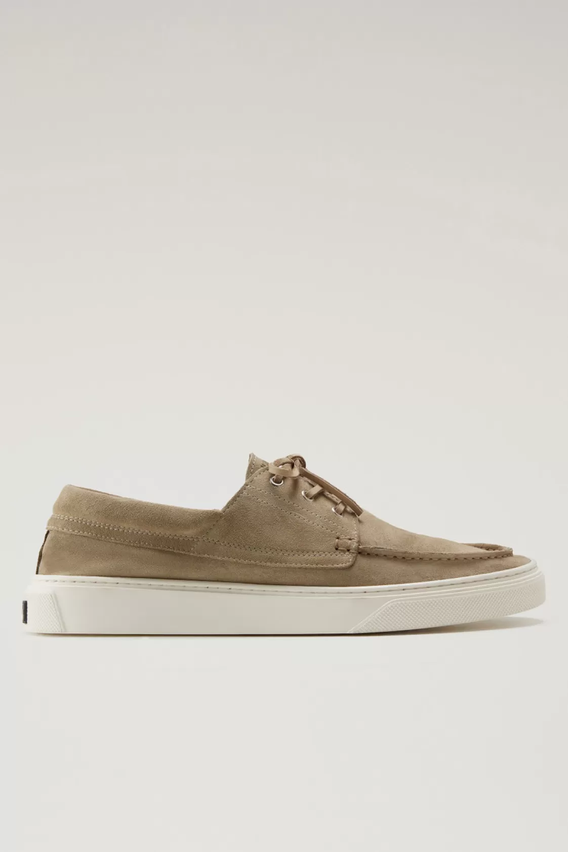 Boat Shoes & Sandals>woolrich Boat Shoes In Suede Leather Beige