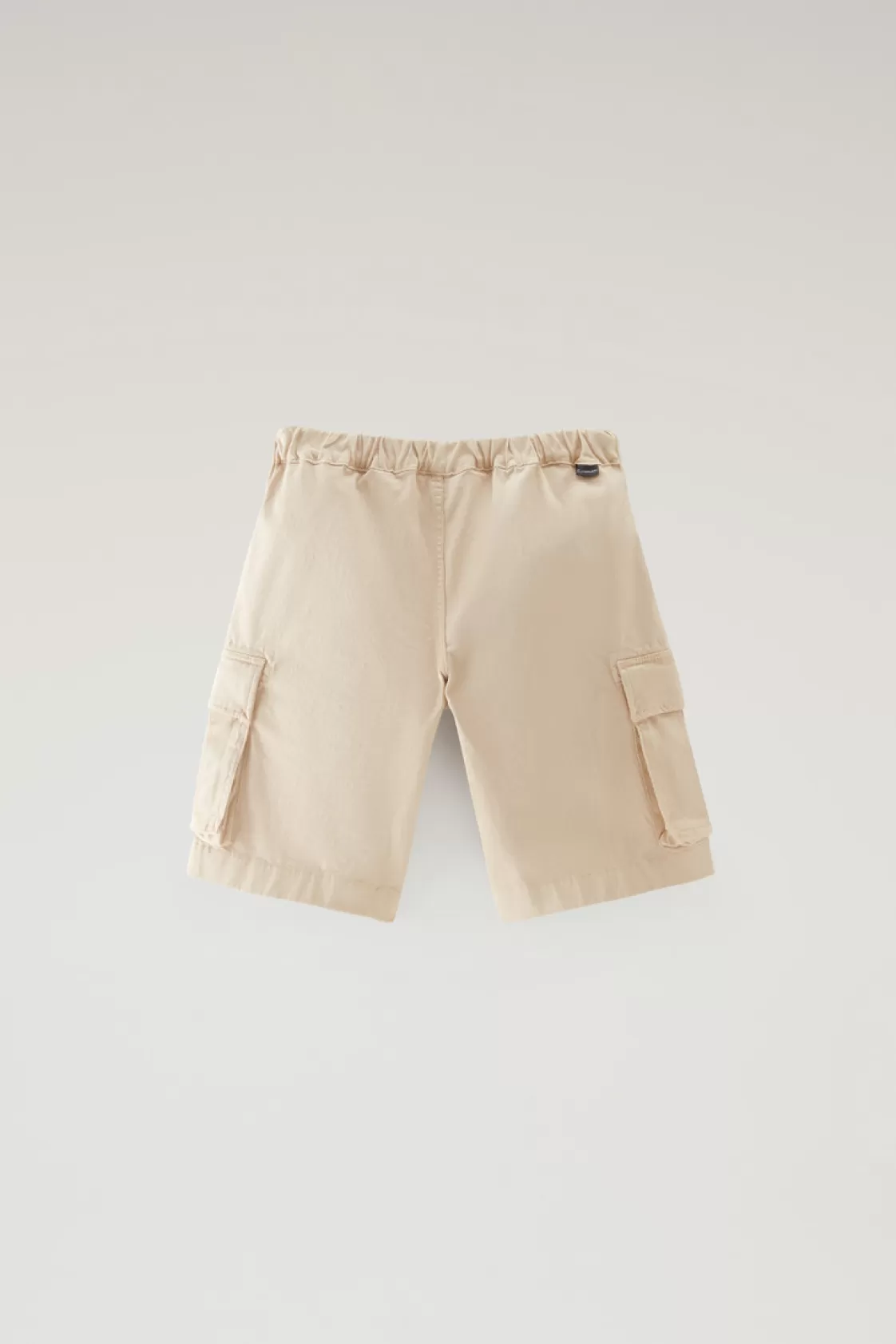 Apparel>woolrich Boys' Garment-Dyed Cargo Shorts In Stretch Cotton Beach Sand