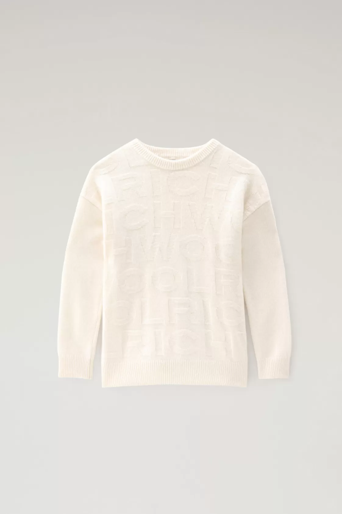 Apparel>woolrich Boys' Logo Crewneck Milky Cream