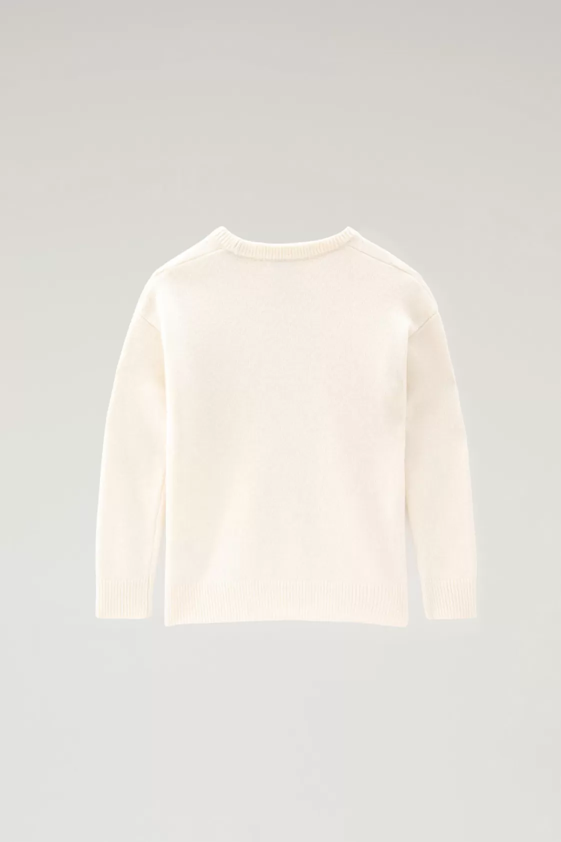 Apparel>woolrich Boys' Logo Crewneck Milky Cream