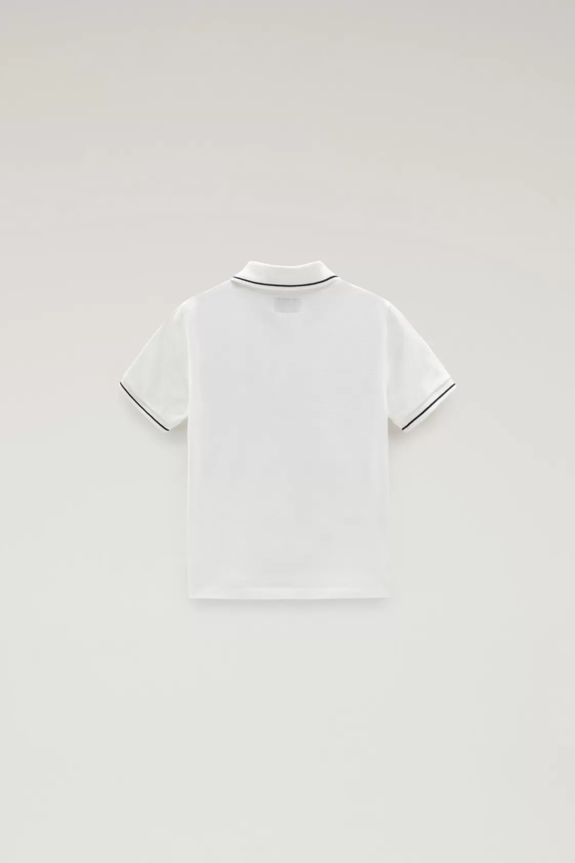 Apparel>woolrich Boys' Monterey Polo In Stretch Cotton Piquet Arctic White