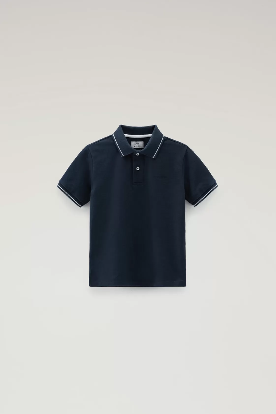 Apparel>woolrich Boys' Monterey Polo In Stretch Cotton Piquet Melton Blue