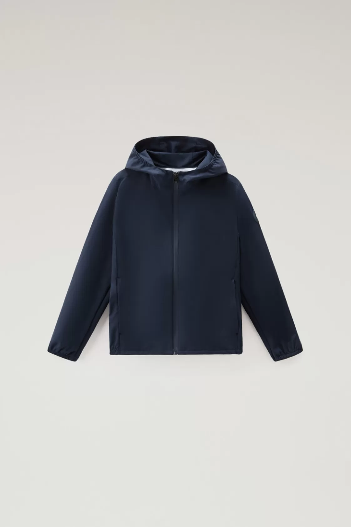 Jackets>woolrich Boys' Pacific Jacket With Hood Melton Blue