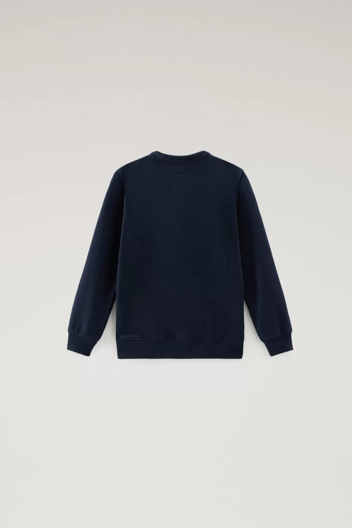 Apparel>woolrich Boys' Pure Cotton Crewneck Sweatshirt With Print Melton Blue