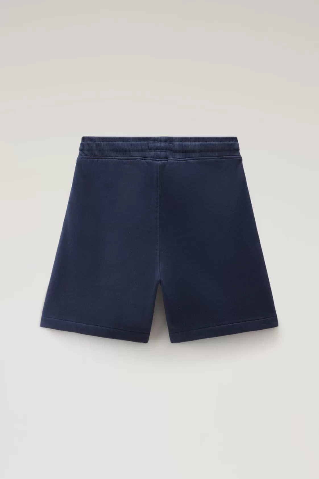 Apparel>woolrich Boys' Pure Cotton Fleece Shorts With Drawstring Melton Blue