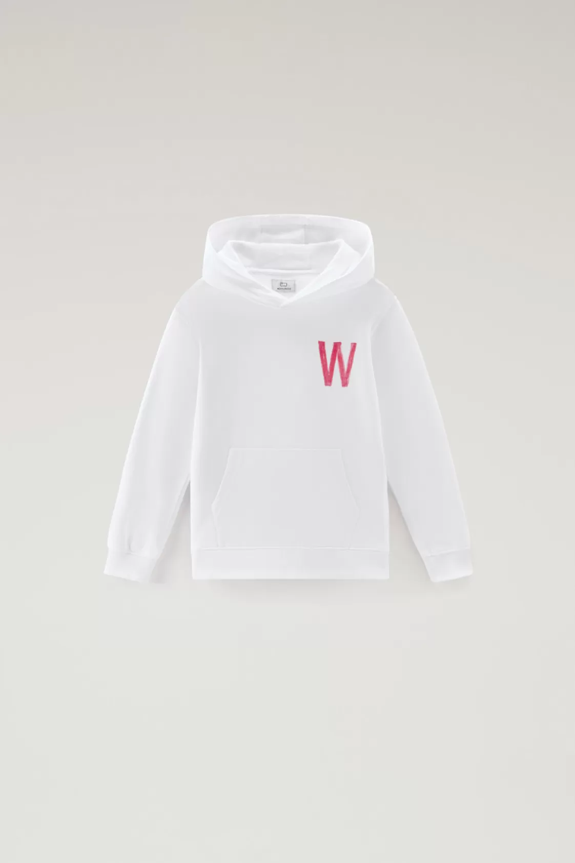 Apparel>woolrich Boys' Pure Cotton Hoodie Bright White