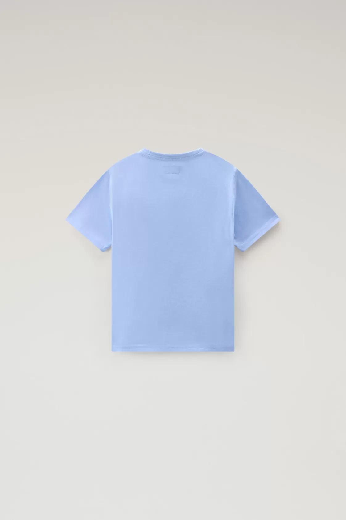 Apparel>woolrich Boys' Pure Cotton T-Shirt With Graphic Print Sea Breeze