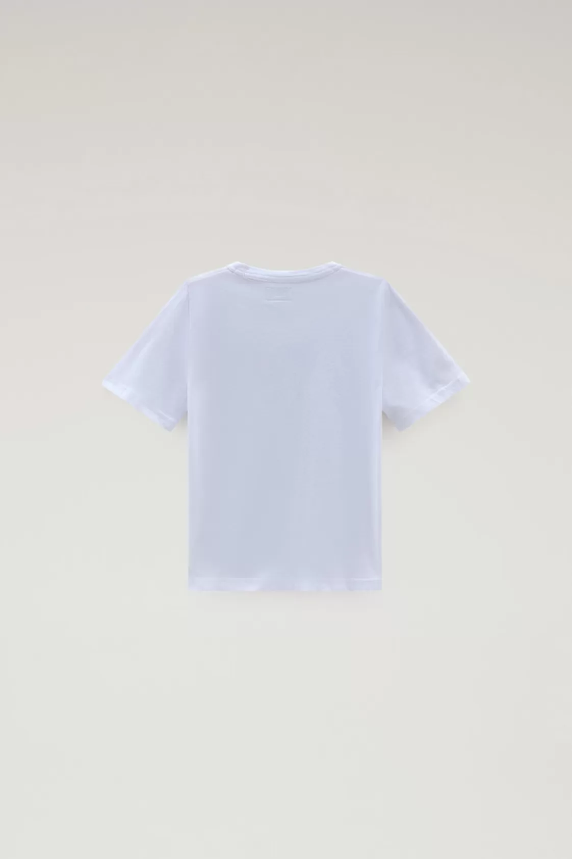 Apparel>woolrich Boys' Pure Cotton T-Shirt With Graphic Print Bright White