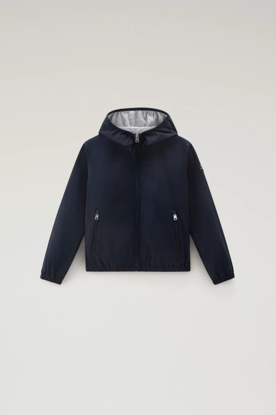 Jackets>woolrich Boys' Ryker Hooded Jacket In Urban Touch Melton Blue