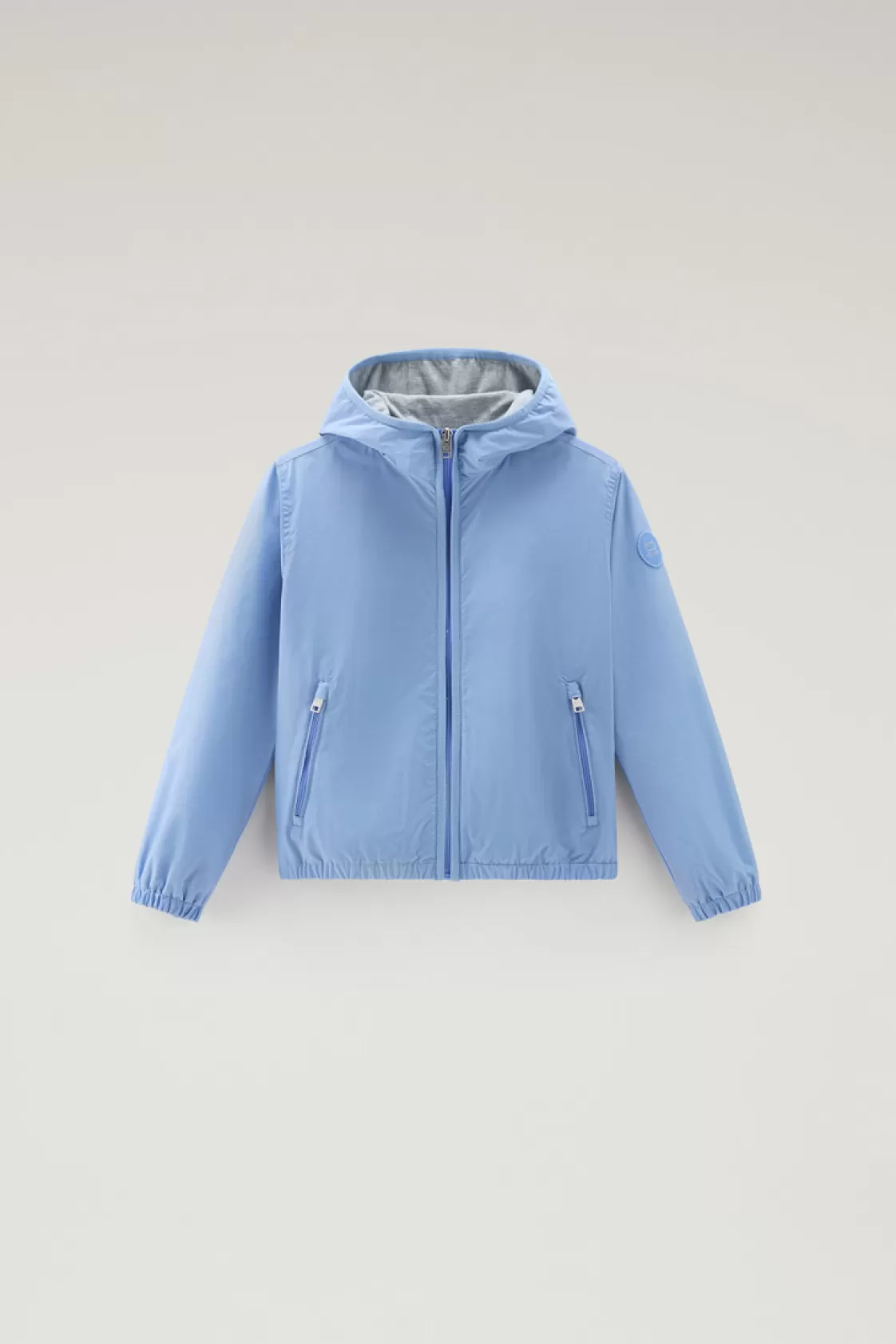 Jackets>woolrich Boys' Ryker Hooded Jacket In Urban Touch Sea Breeze