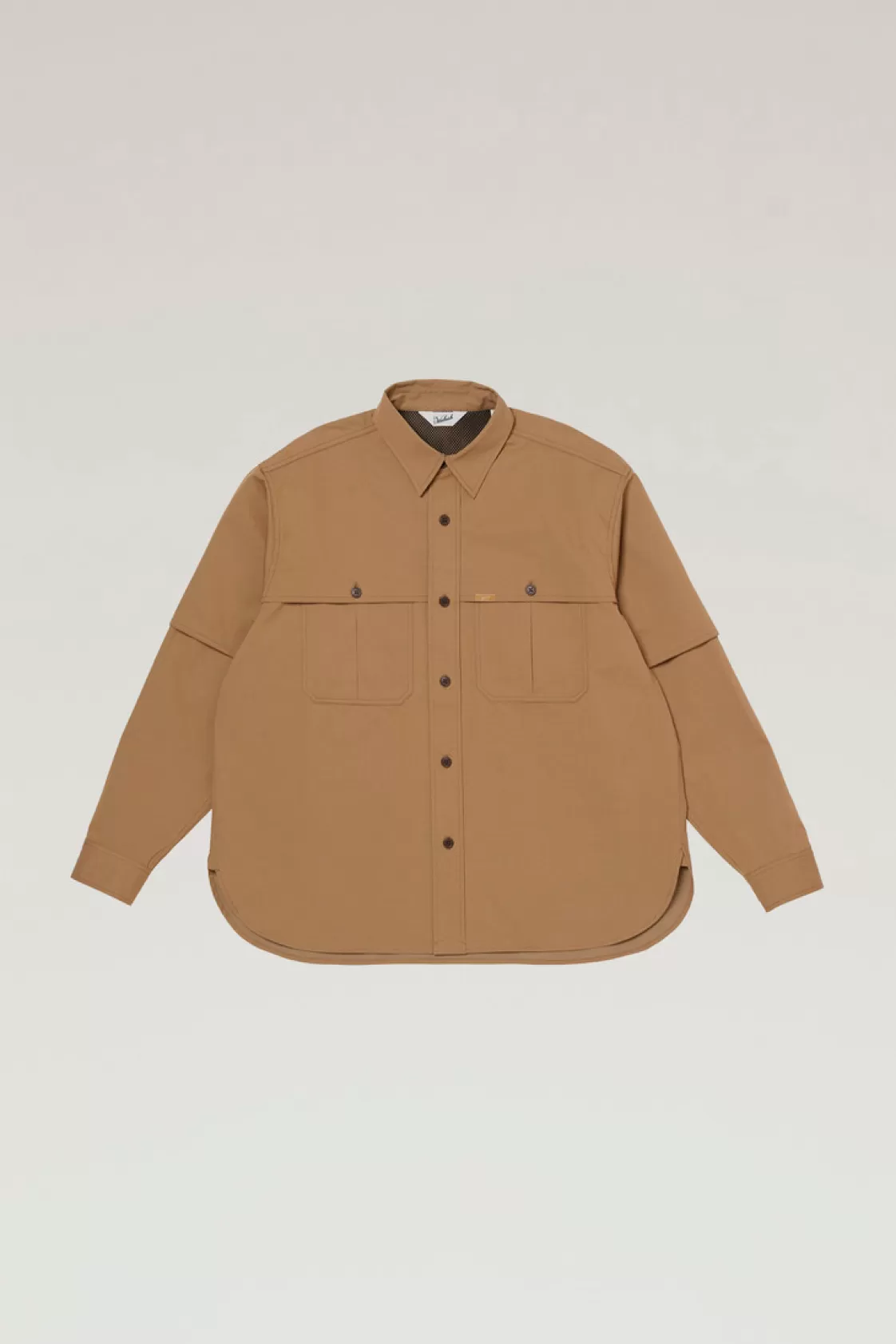 Outdoor Label Designed in Japan | Flannels & Shirts>woolrich Cavalry Twill Cotton Blend Shirt Beige