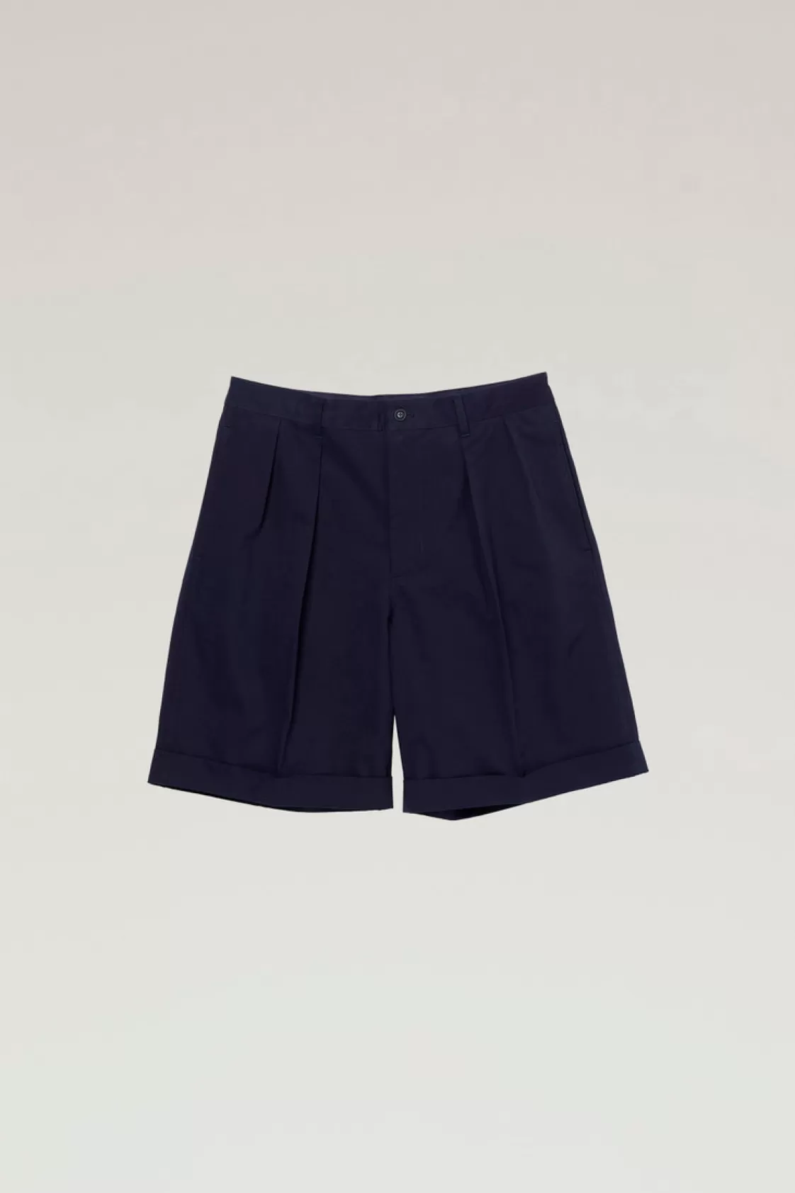 Outdoor Label Designed in Japan | Trousers & Shorts>woolrich Cavalry Twill Cotton Blend Shorts Navy