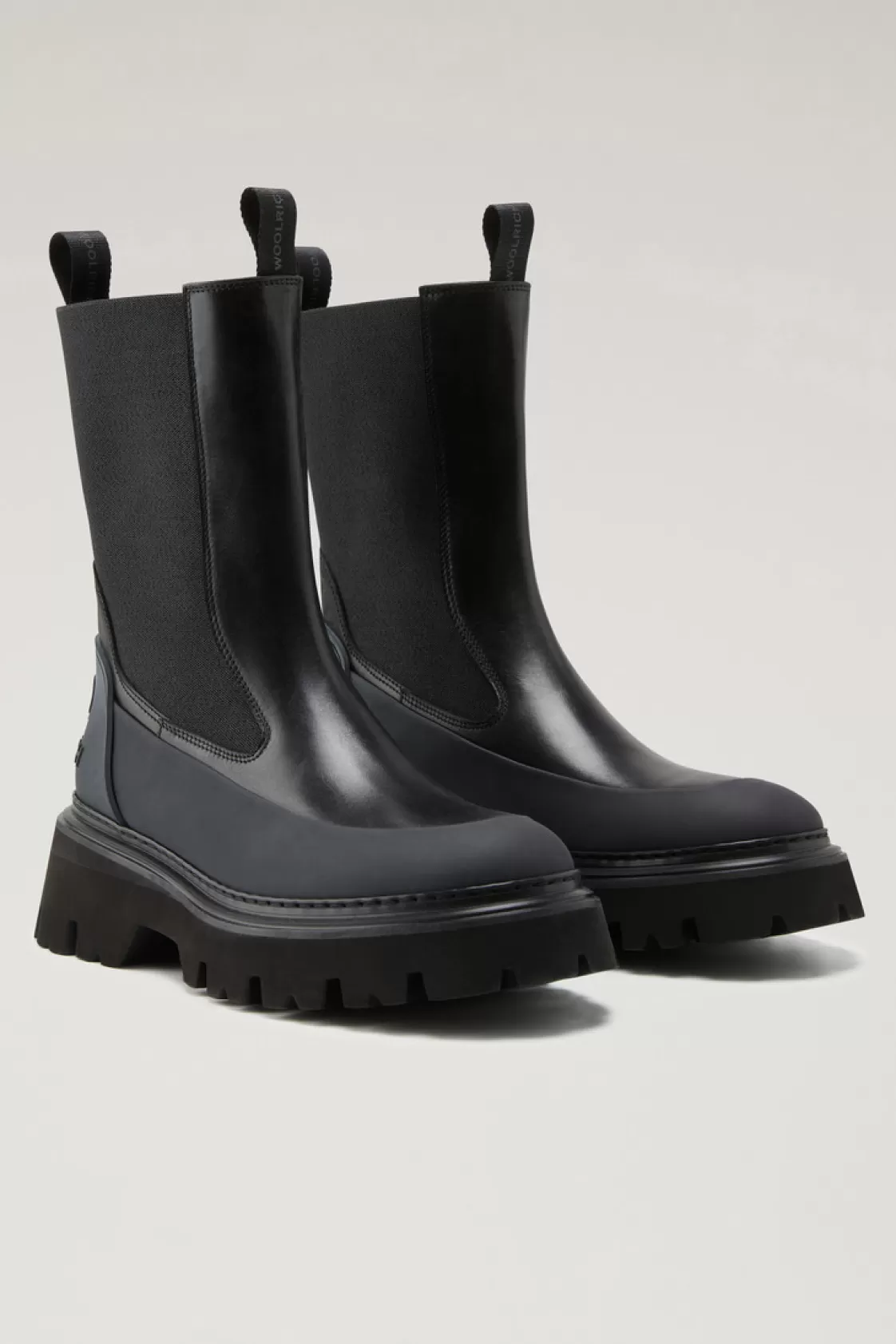 Boots>woolrich Chelsea Boots With Lugged Sole Black Black