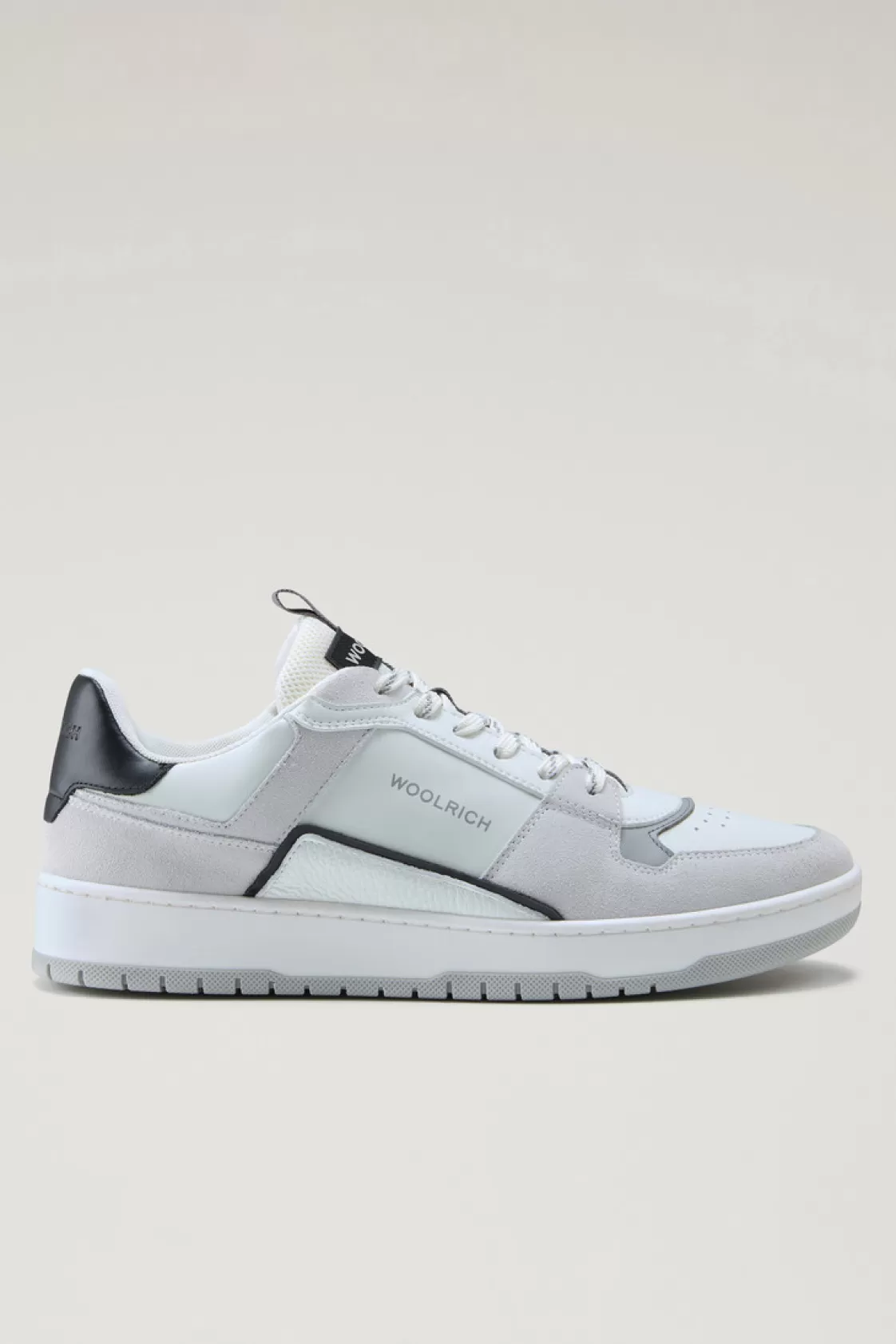 Sneakers>woolrich Classic Basketball Sneakers In Suede White White