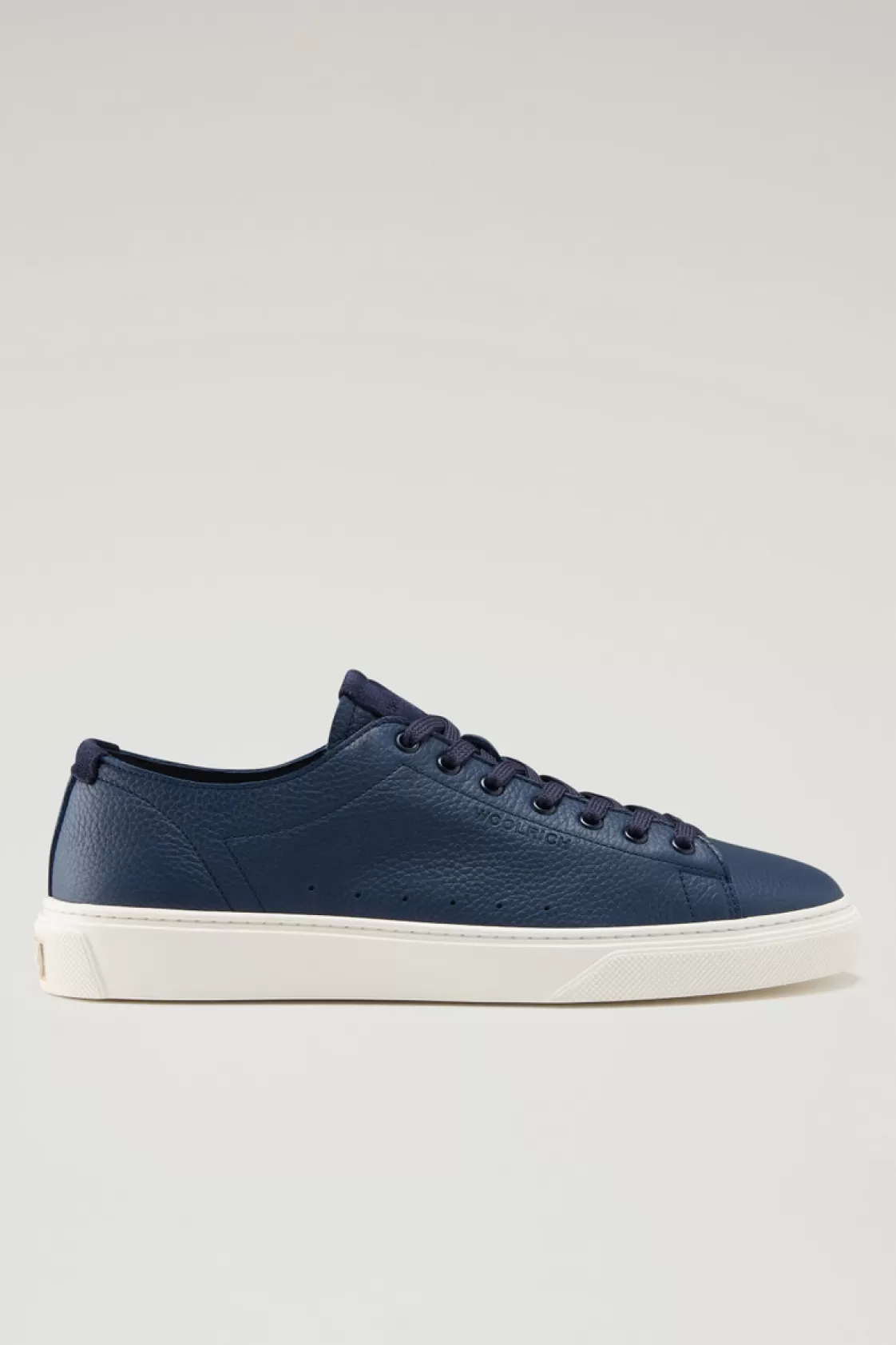 Sneakers>woolrich Cloud Court Sneakers In Tumbled Leather Blue