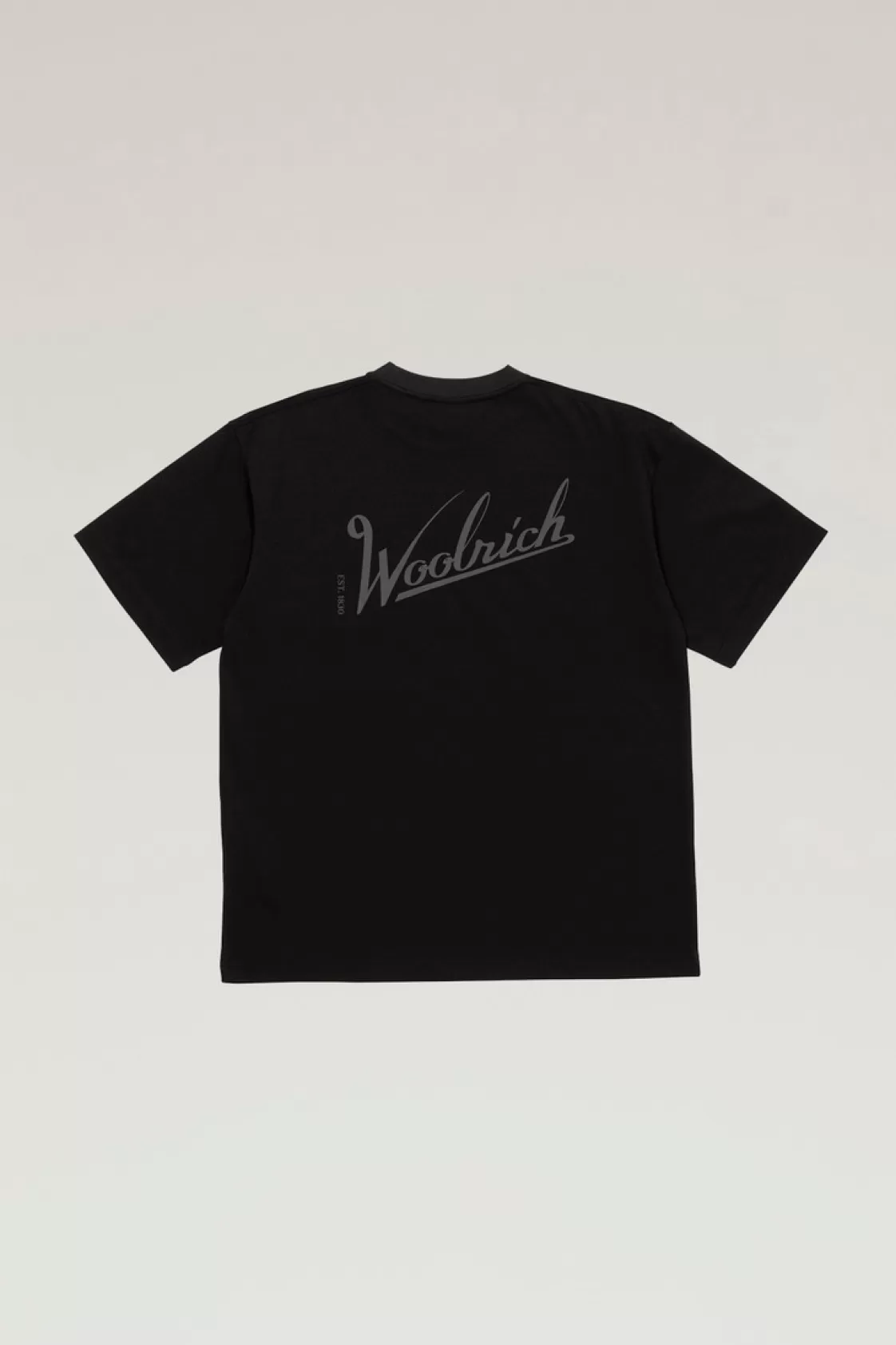 Outdoor Label Designed in Japan | T-Shirts>woolrich COOLMAX Print T-shirt Black