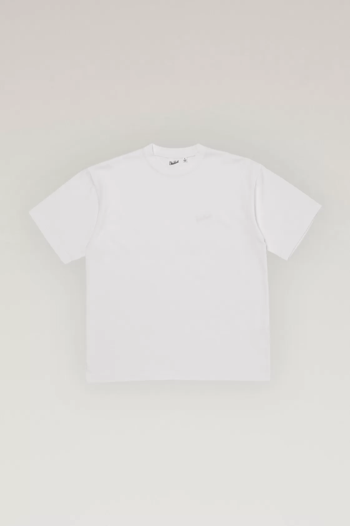 Outdoor Label Designed in Japan | T-Shirts>woolrich COOLMAX T-shirt With Embroidered Logo White