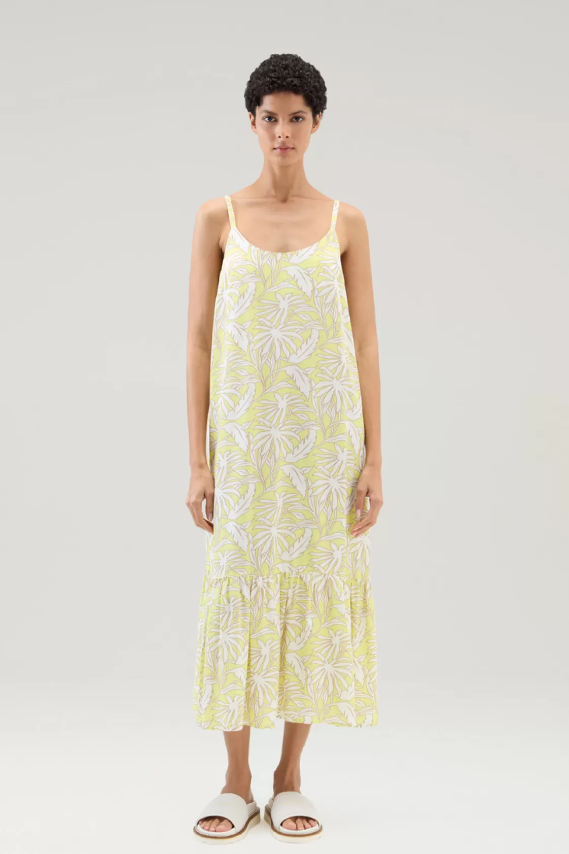 Dresses & Skirts>woolrich Dress With Tropical Print Sunny Lemon Flower