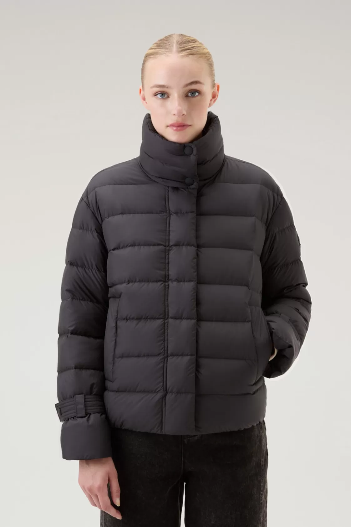 Lightweight Down Jackets>woolrich Ellis Microfiber Down Jacket Black