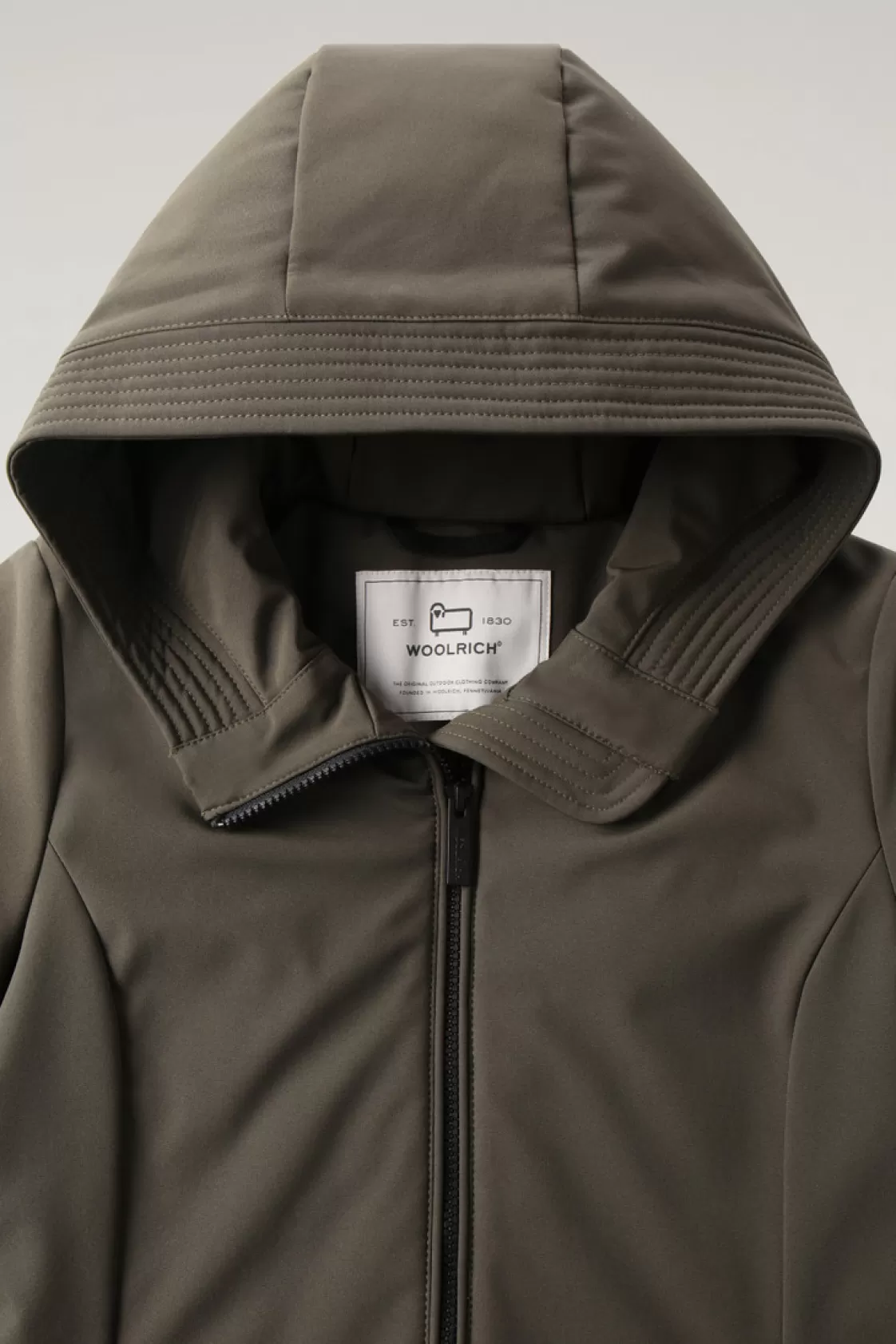 Waterproof | Parkas>woolrich Firth Parka In Softshell Dark Green