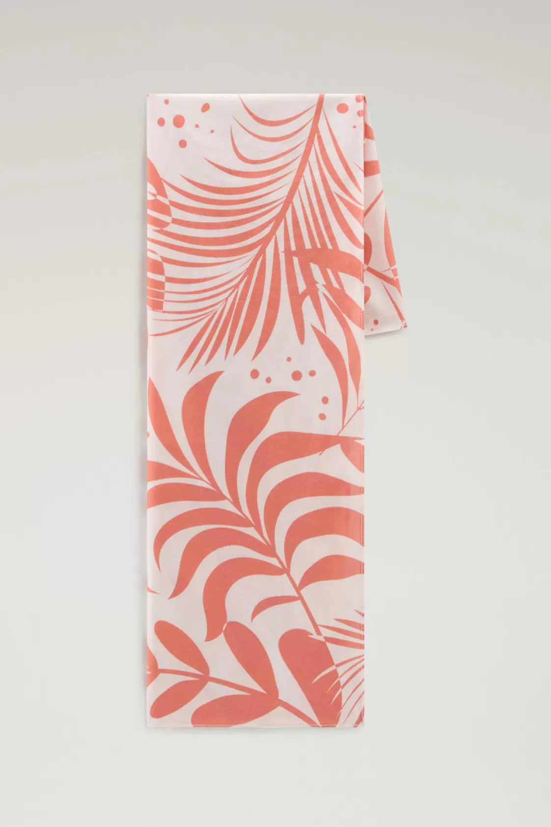 Scarves | Scarves and Gloves>woolrich Garment-Dyed Printed Bandana In Pure Cotton Coral Sand Flower