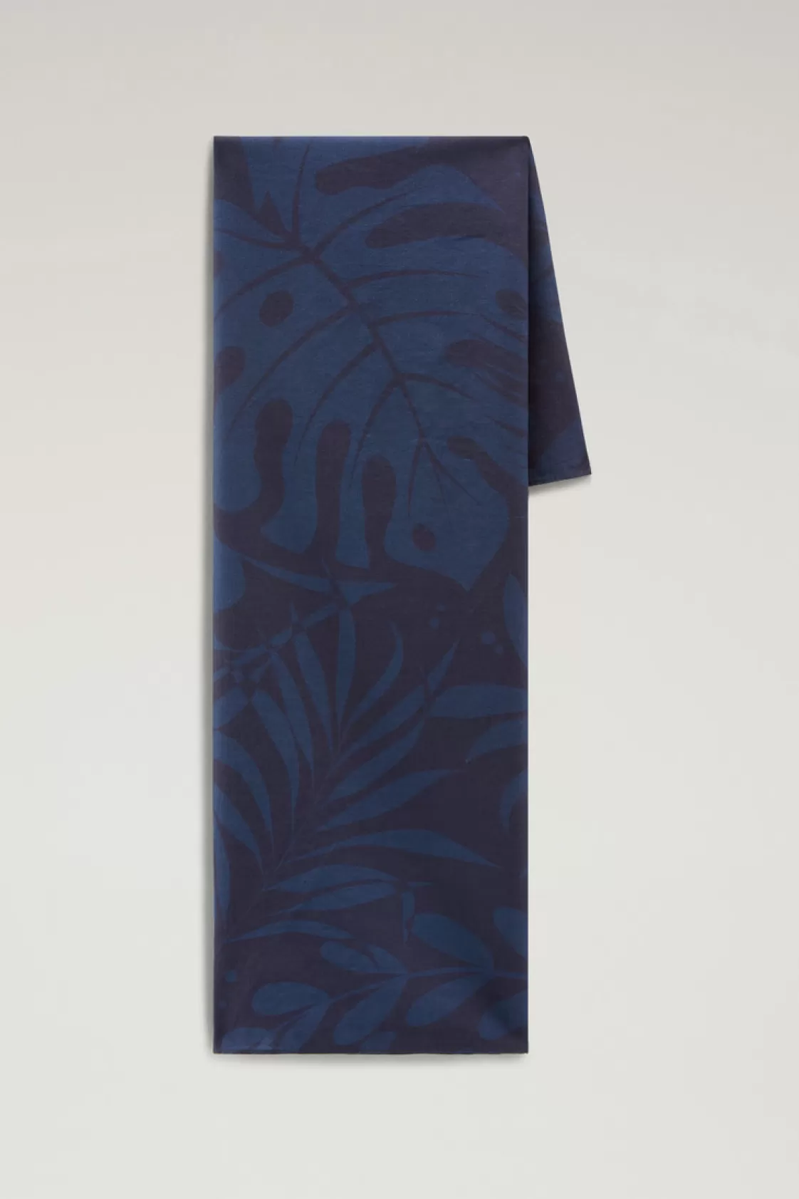 Scarves and Gloves | Scarves>woolrich Garment-Dyed Printed Bandana In Pure Cotton Maritime Blue Flower