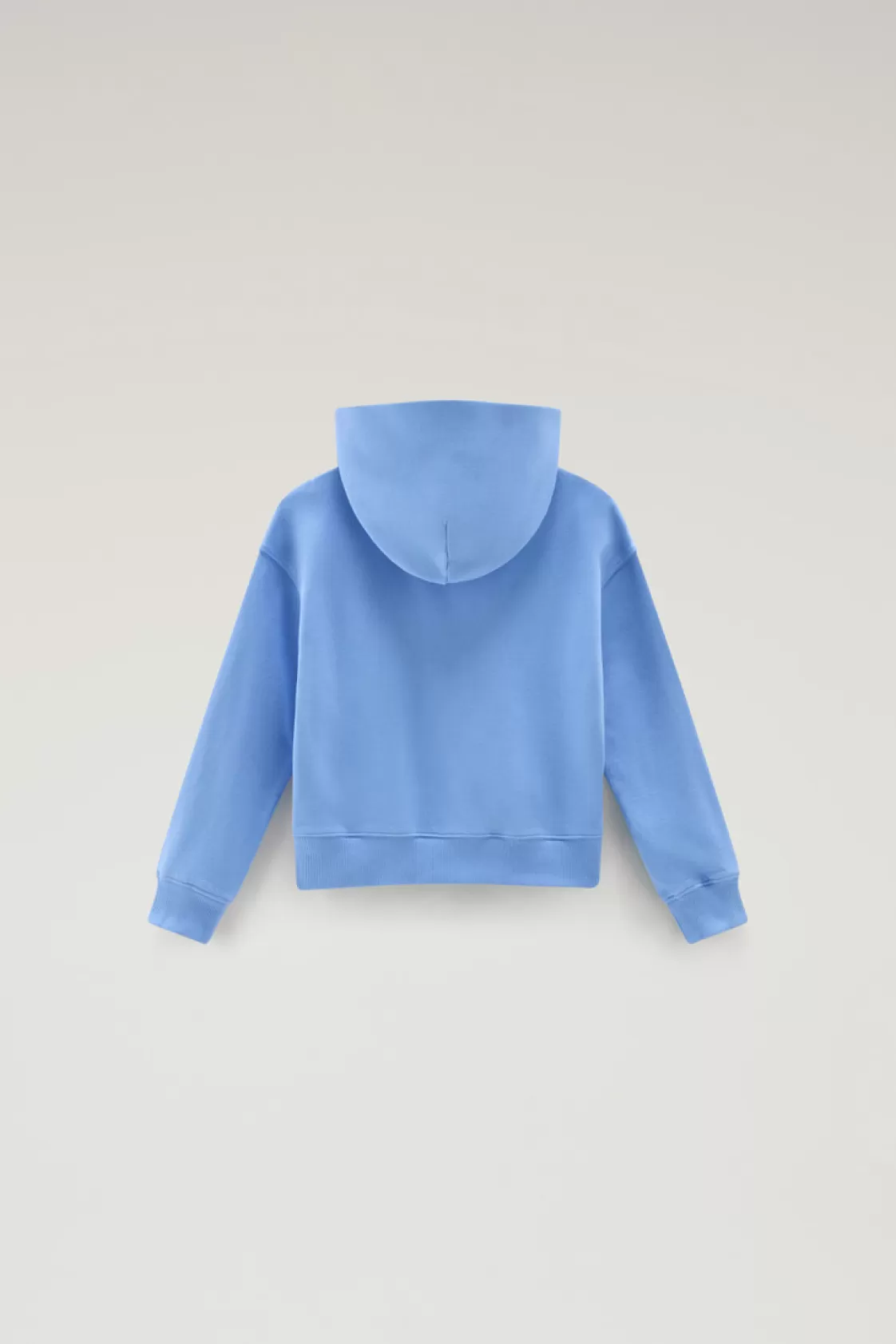 Apparel>woolrich Girls' Pure Cotton Hoodie Sea Breeze