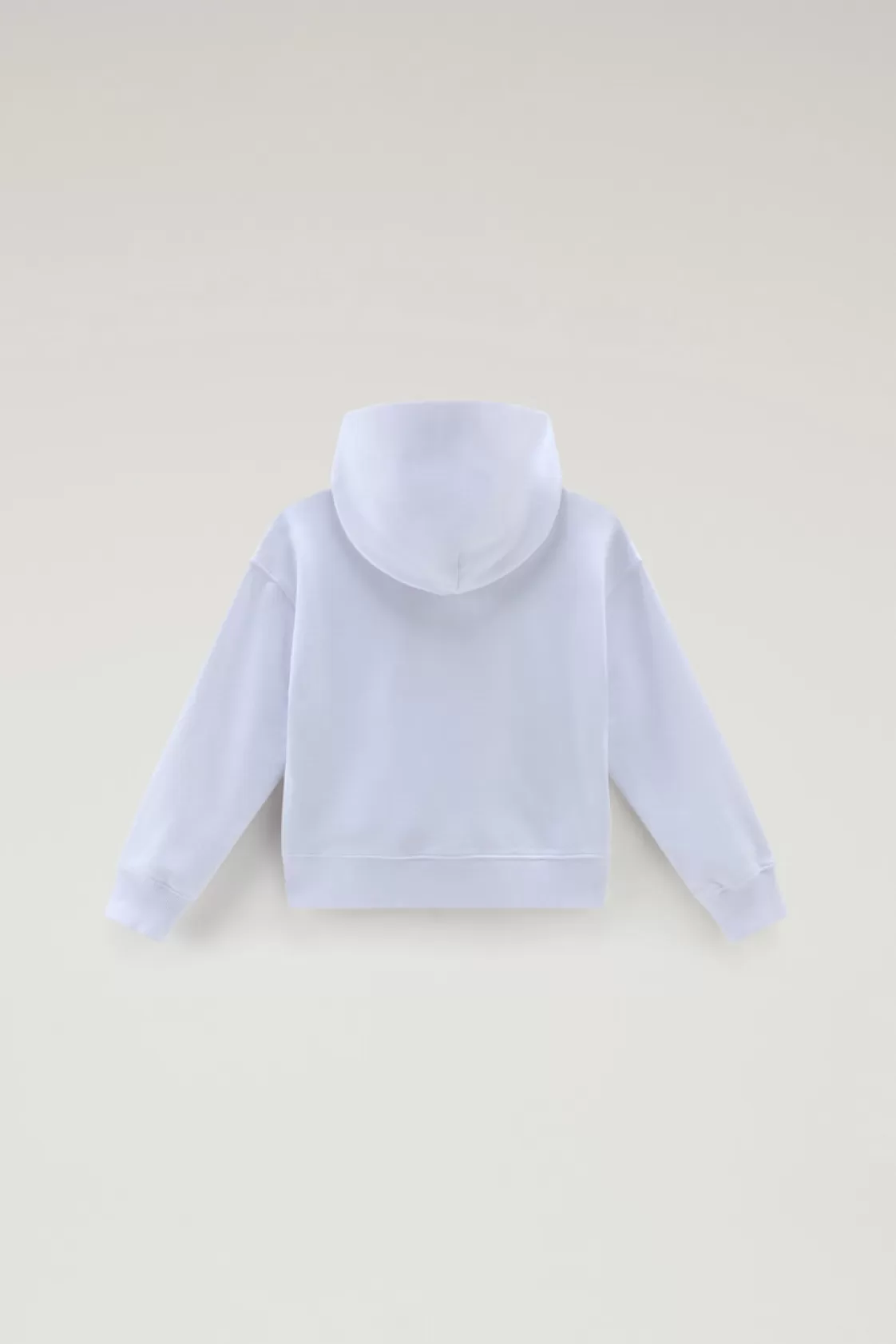 Apparel>woolrich Girls' Pure Cotton Hoodie Bright White