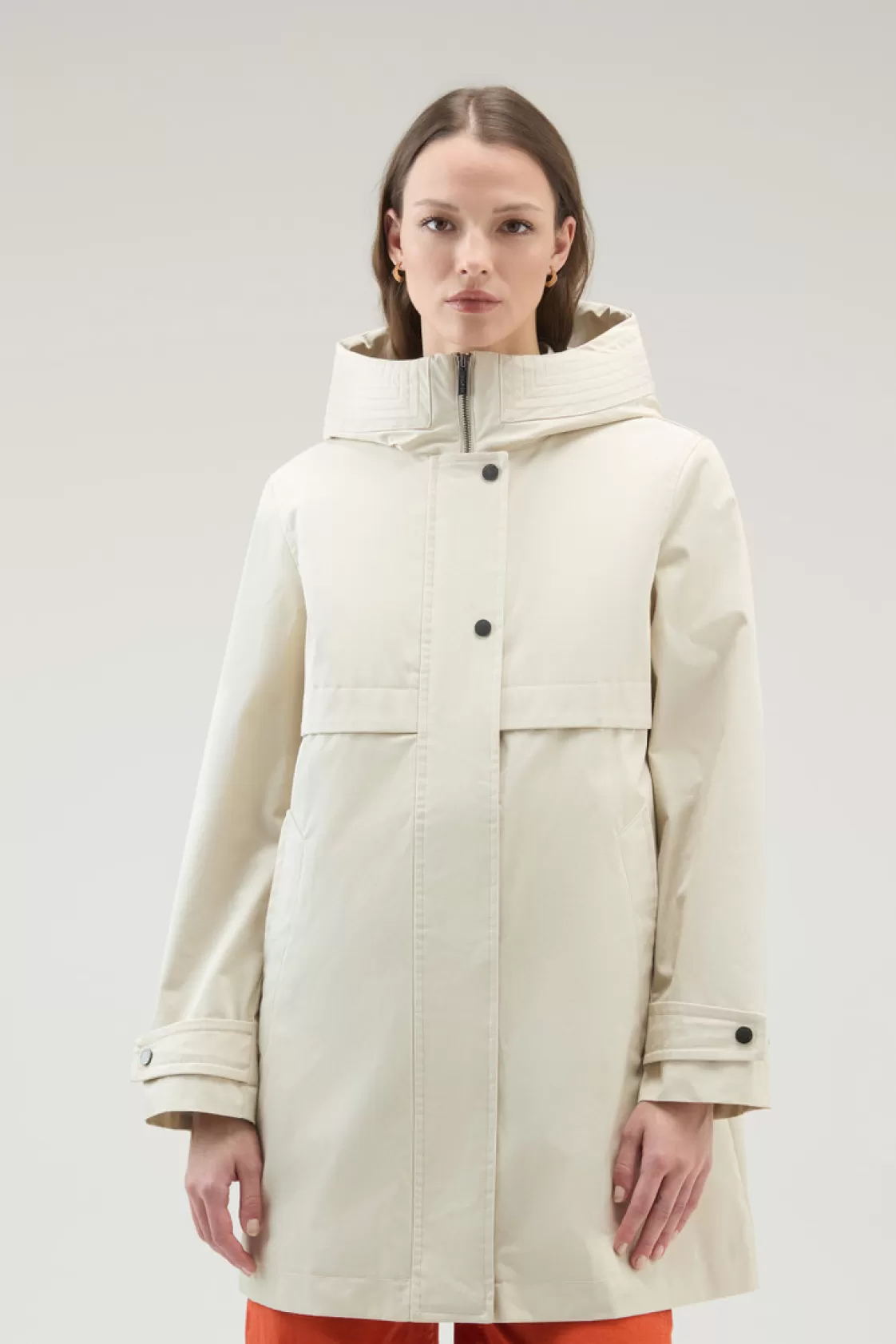 Parkas>woolrich Havice Lightweight Parka In Best Cotton Light Oak