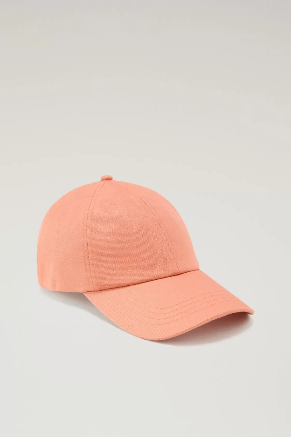 Hats & Beanies | Hats>woolrich Logo Baseball Cap In Pure Cotton Twill Coral Sand