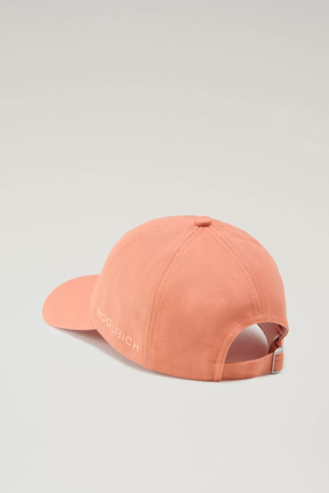 Hats & Beanies | Hats>woolrich Logo Baseball Cap In Pure Cotton Twill Coral Sand