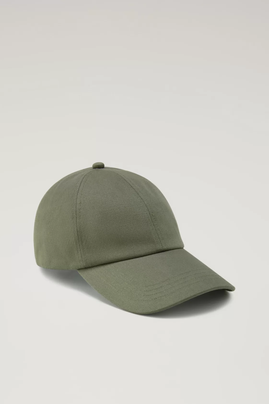 Hats & Beanies | Hats>woolrich Logo Baseball Cap In Pure Cotton Twill Lake Olive