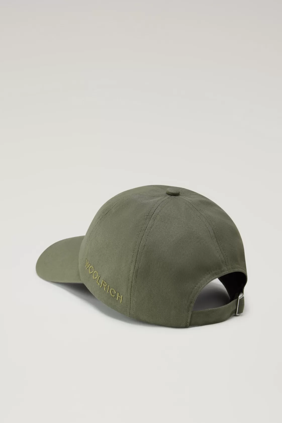 Hats & Beanies | Hats>woolrich Logo Baseball Cap In Pure Cotton Twill Lake Olive