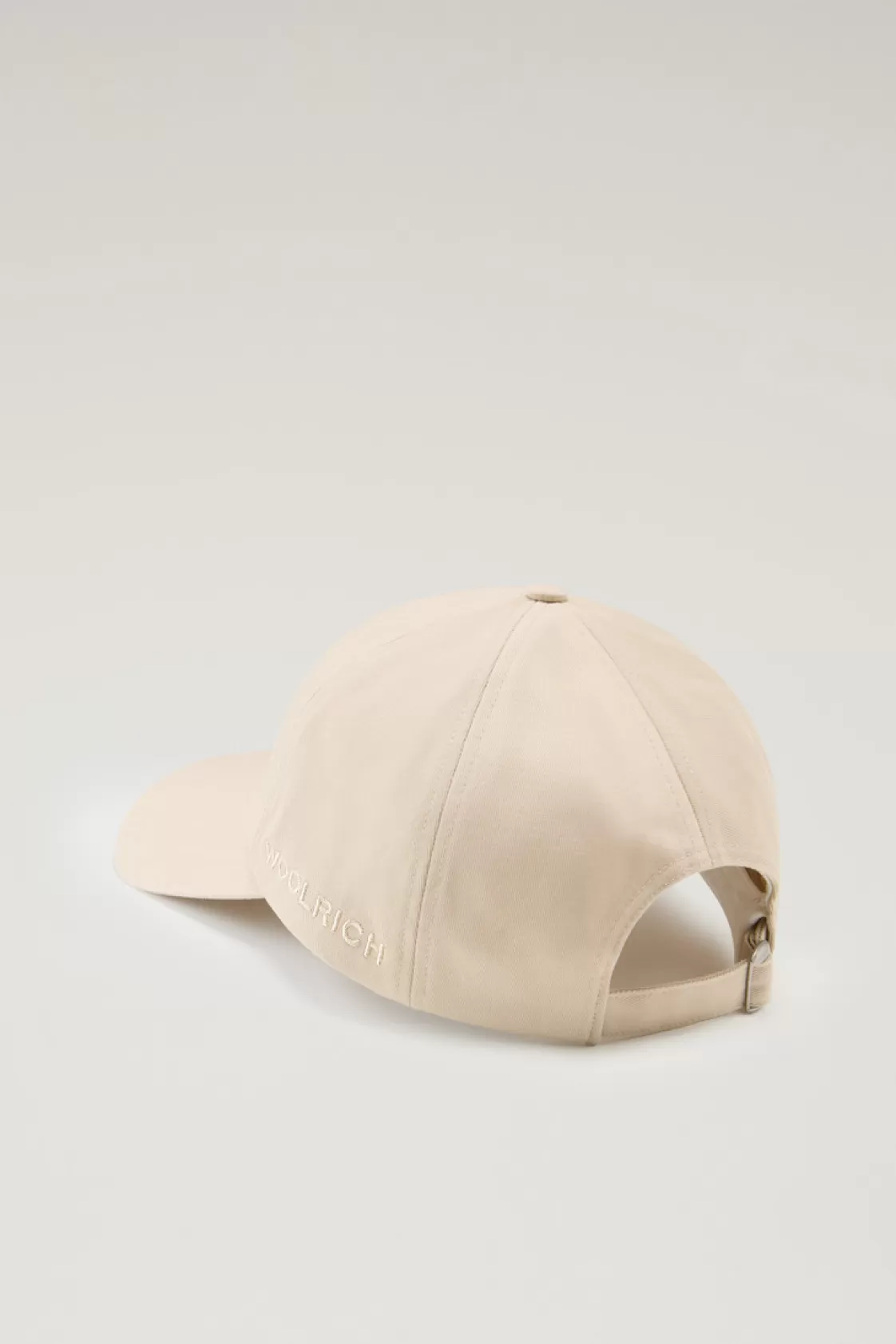 Hats | Hats & Beanies>woolrich Logo Baseball Cap In Pure Cotton Twill Beach Sand