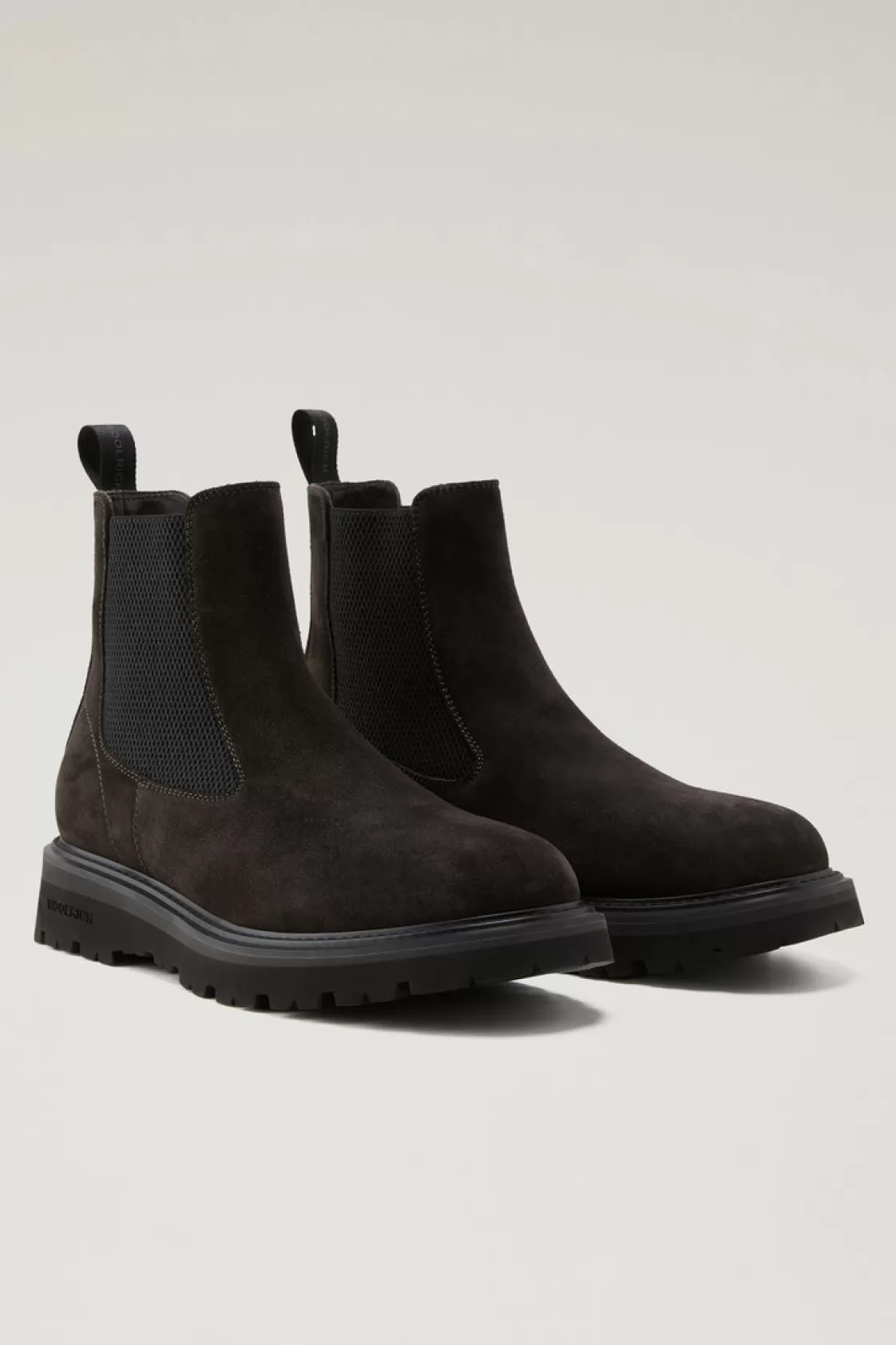 Boots>woolrich New City Chelsea Boots In Suede Dark Brown