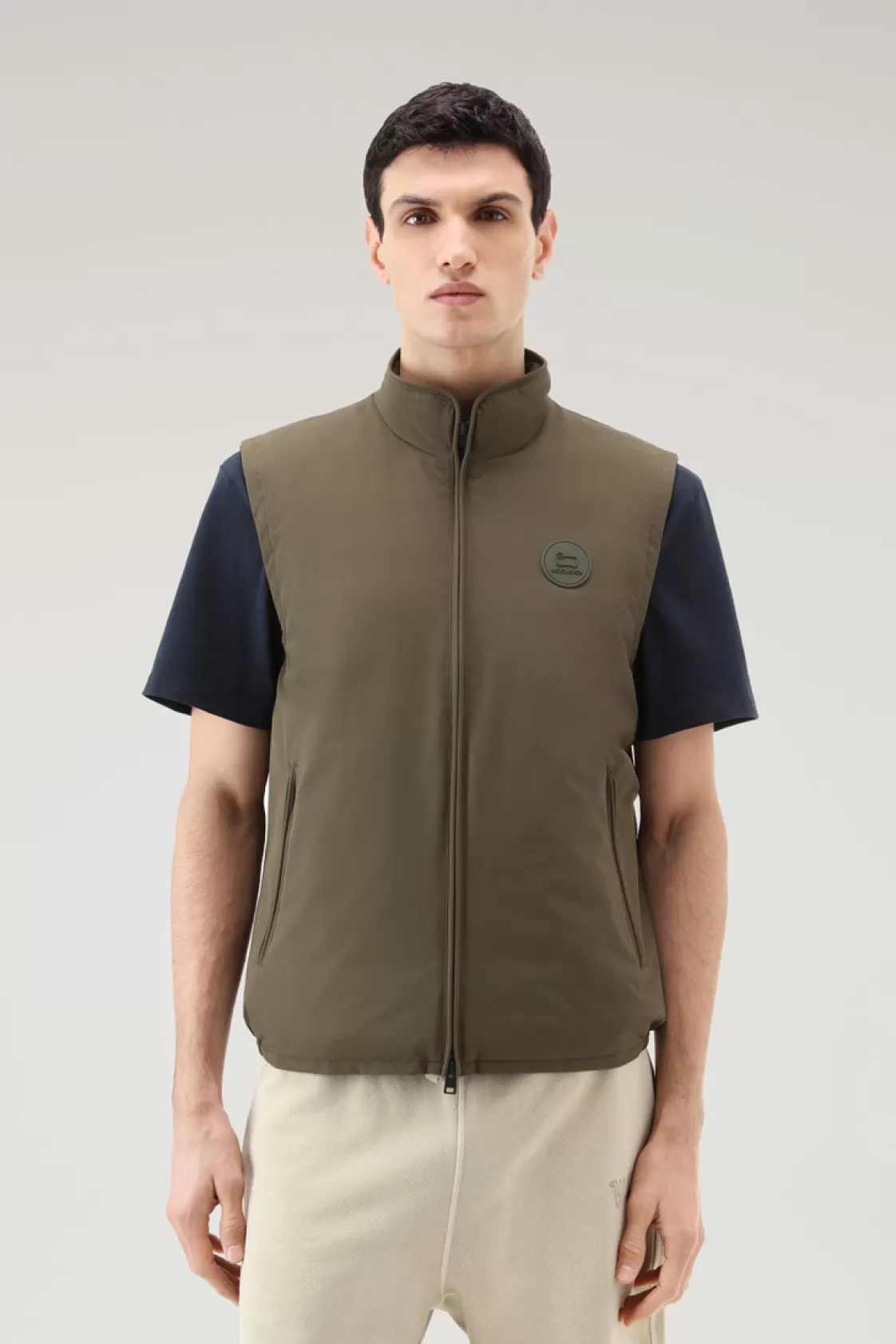 Vests>woolrich Padded Pacific Vest Dark Green