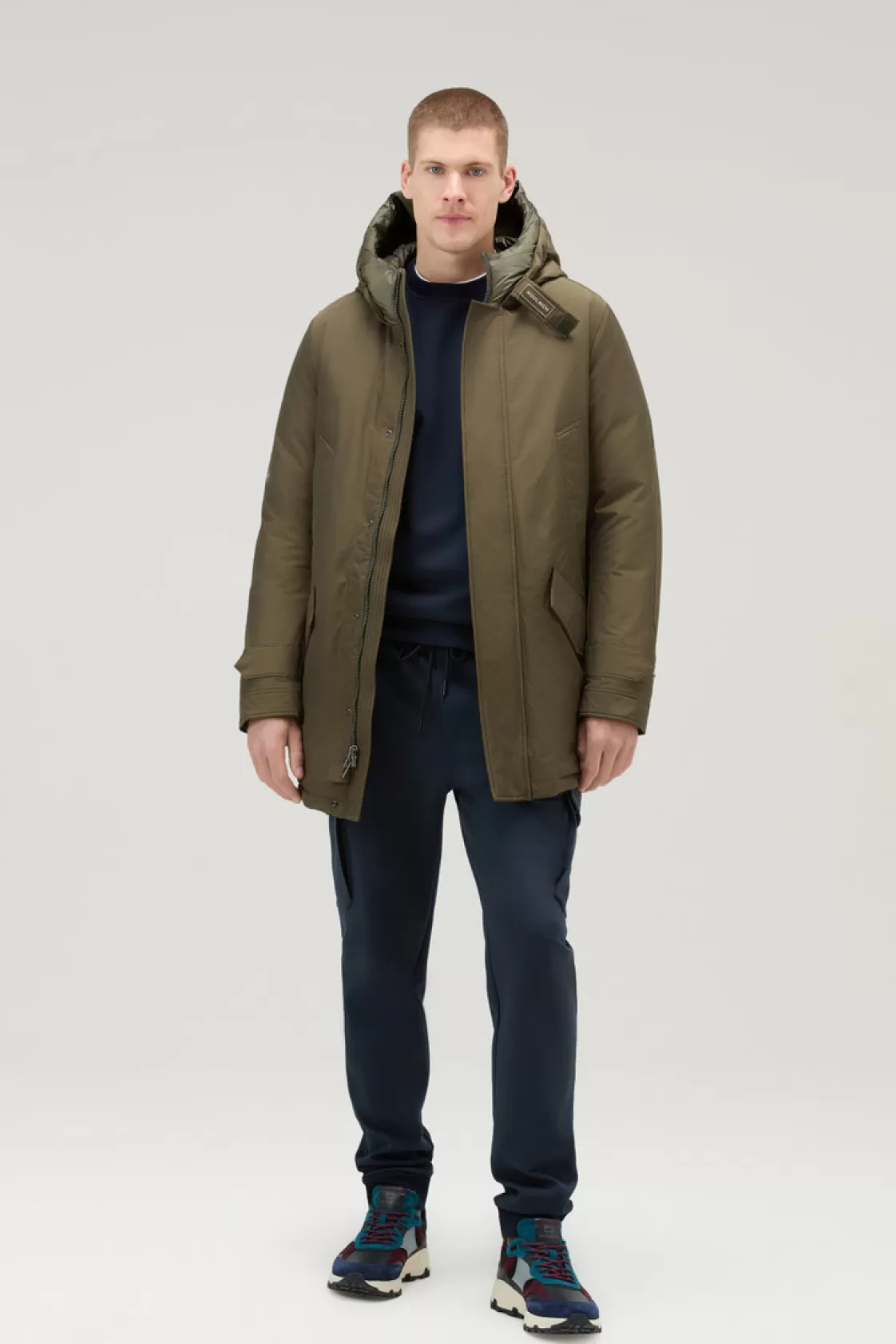 Parkas | Icons>woolrich Polar Parka With High Collar Dark Green