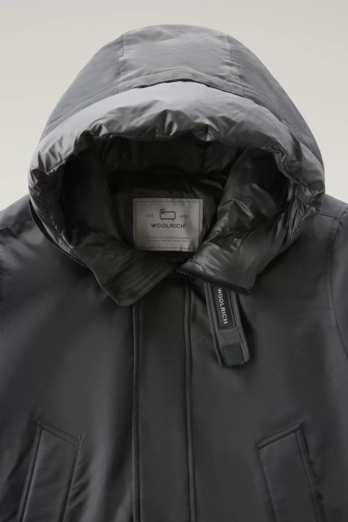 Parkas | Icons>woolrich Polar Parka With High Collar Grey Shadow