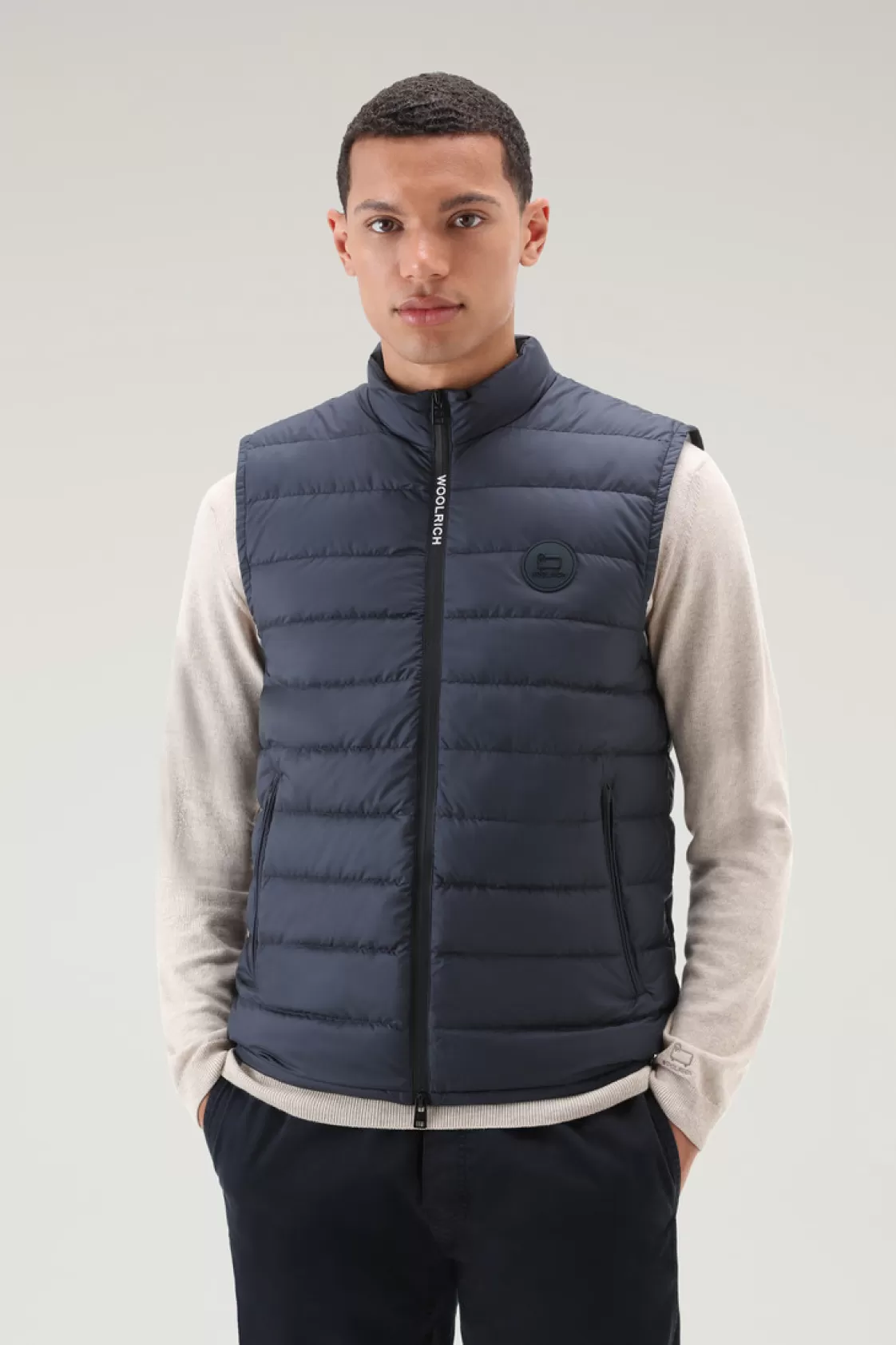 Vests>woolrich Quilted Sundance Vest Melton Blue