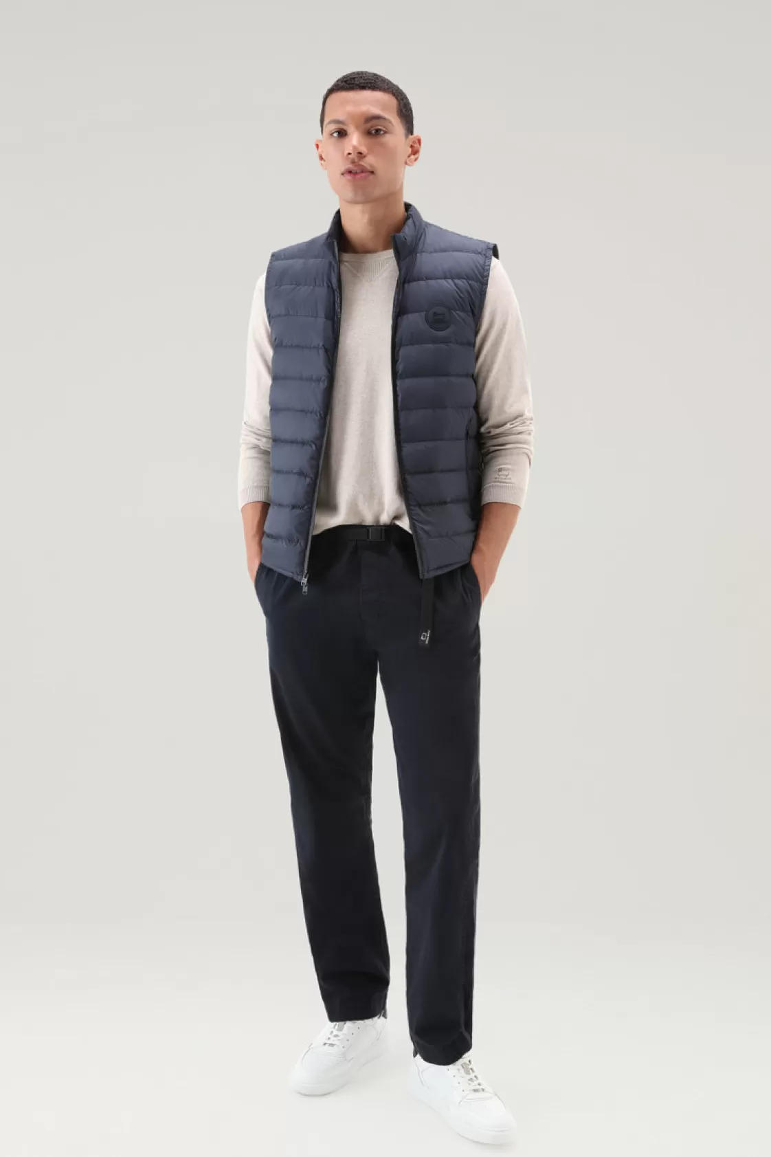 Vests>woolrich Quilted Sundance Vest Melton Blue