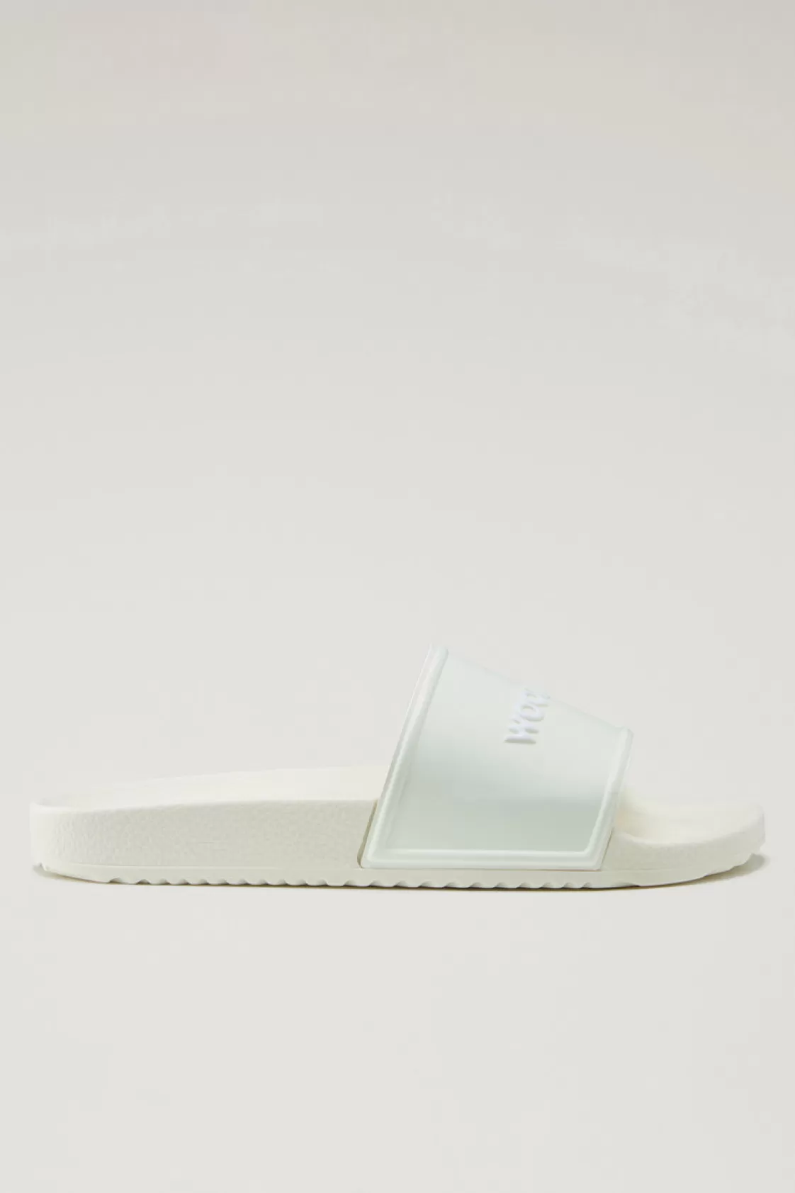 Boat Shoes & Sandals>woolrich Rubber Slide Sandals Off White