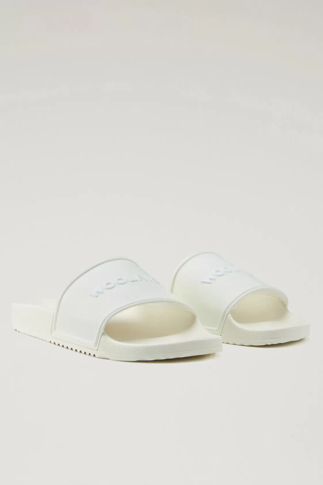 Boat Shoes & Sandals>woolrich Rubber Slide Sandals Off White