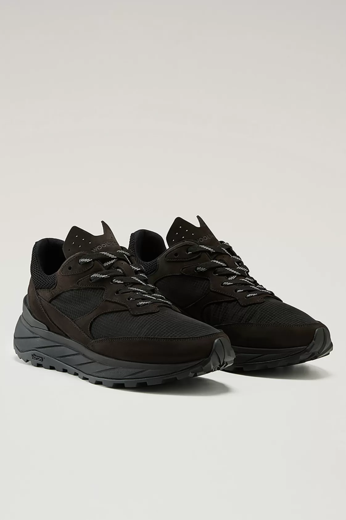 Sneakers>woolrich Running Sneakers In Ripstop Fabric Black Black