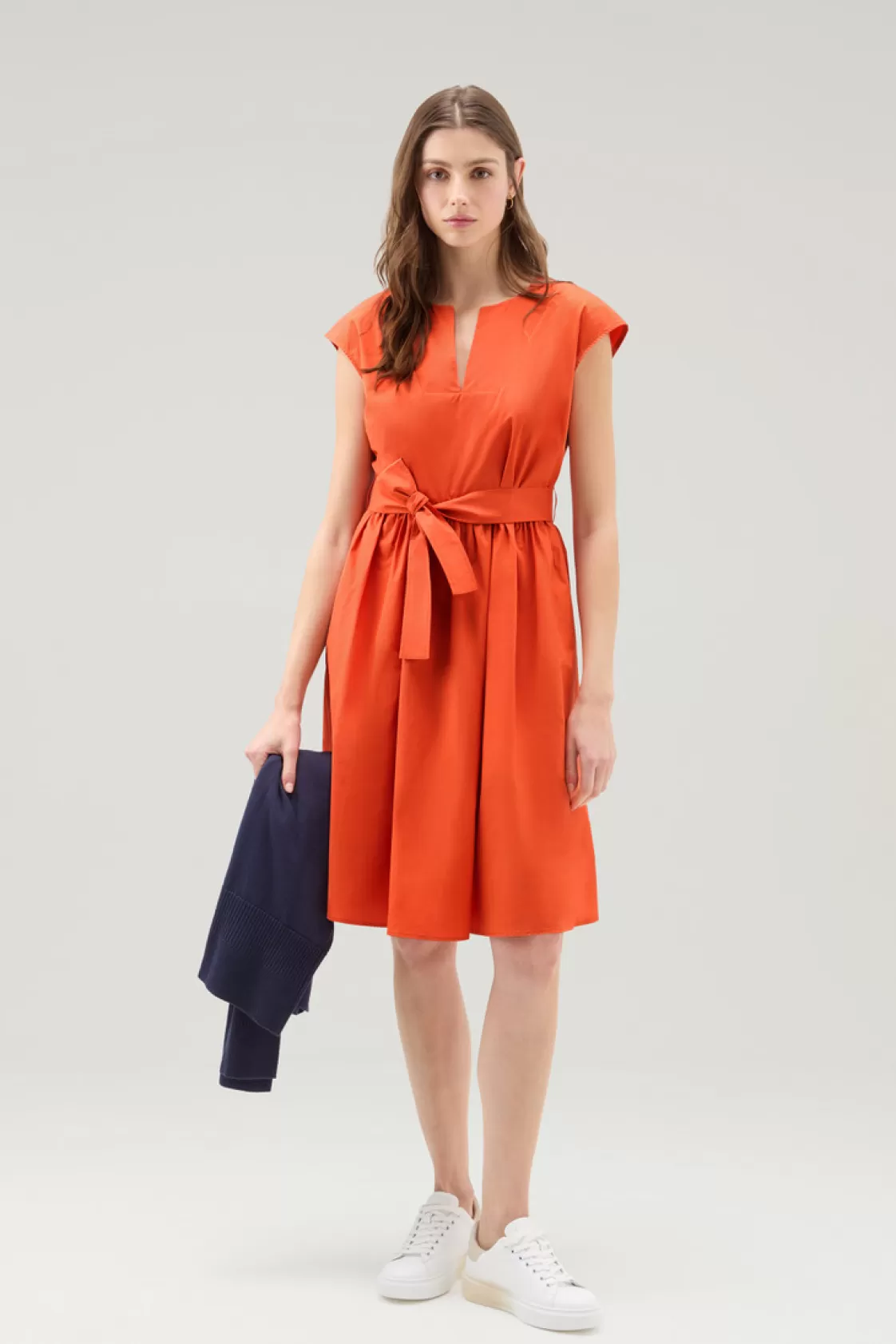 Dresses & Skirts>woolrich Short Dress In Pure Cotton Poplin Koi